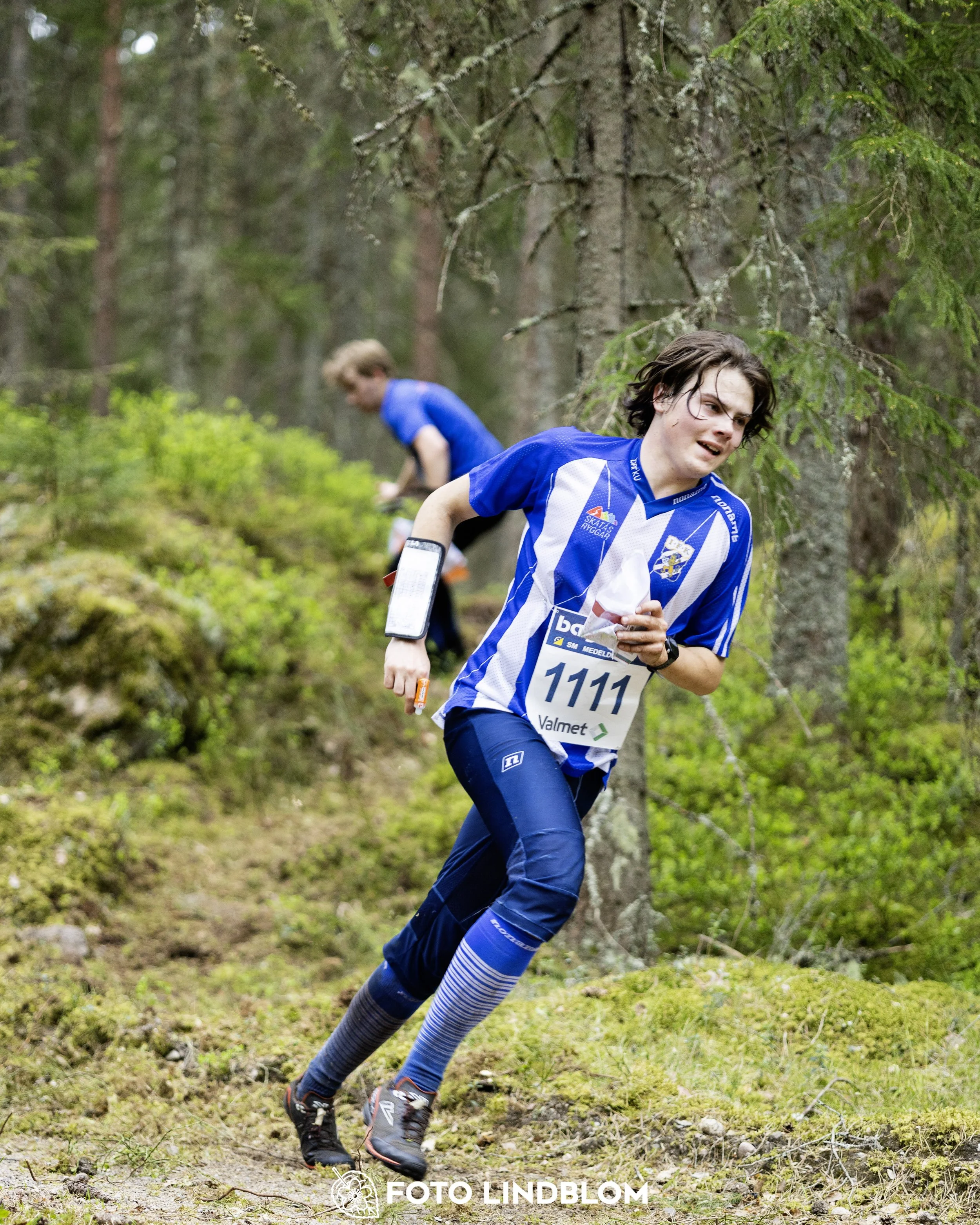 A picture from the Swedish national championship in middle distance orienteering and Swedish league race