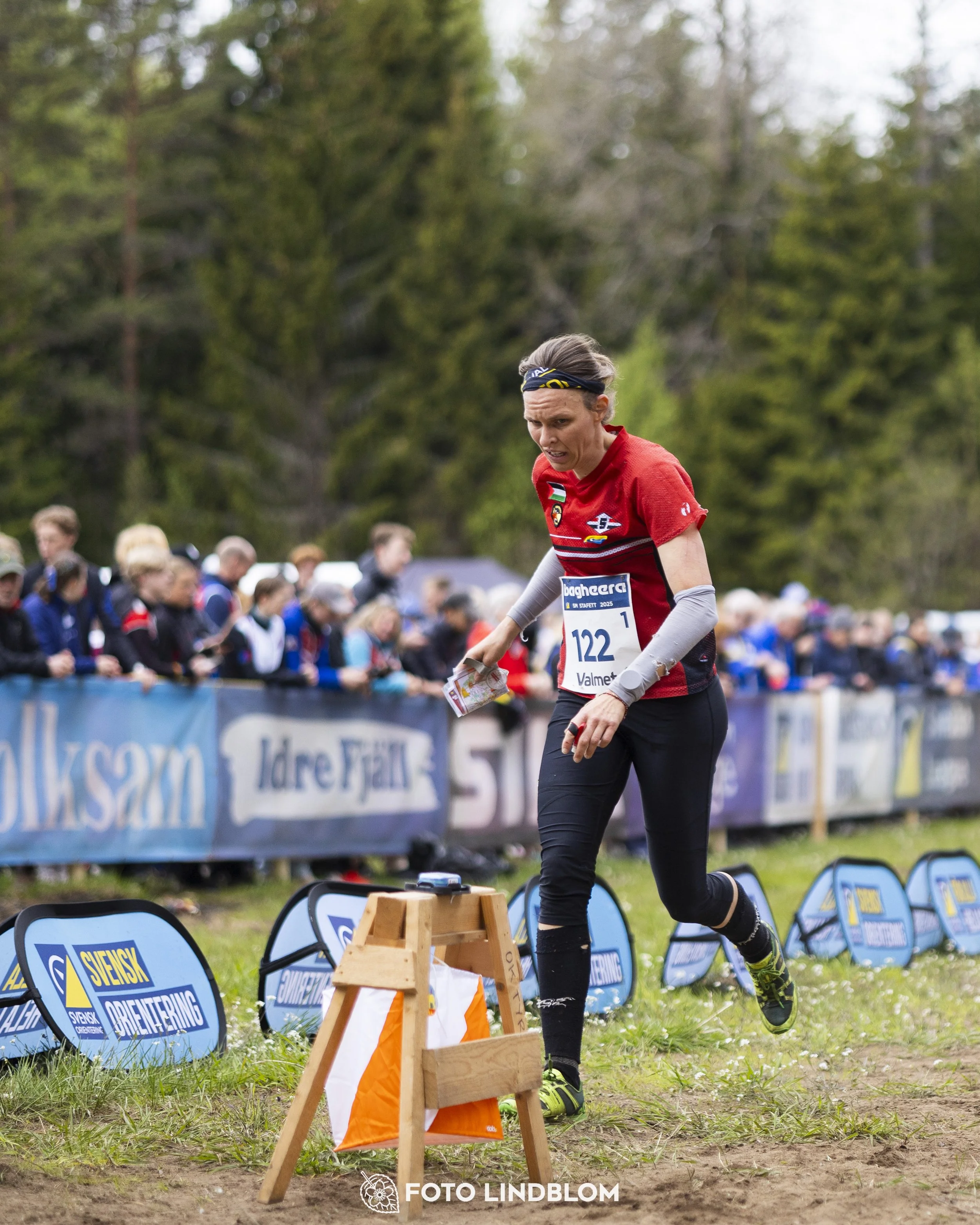 A picture from the Swedish national championship in relay orienteering