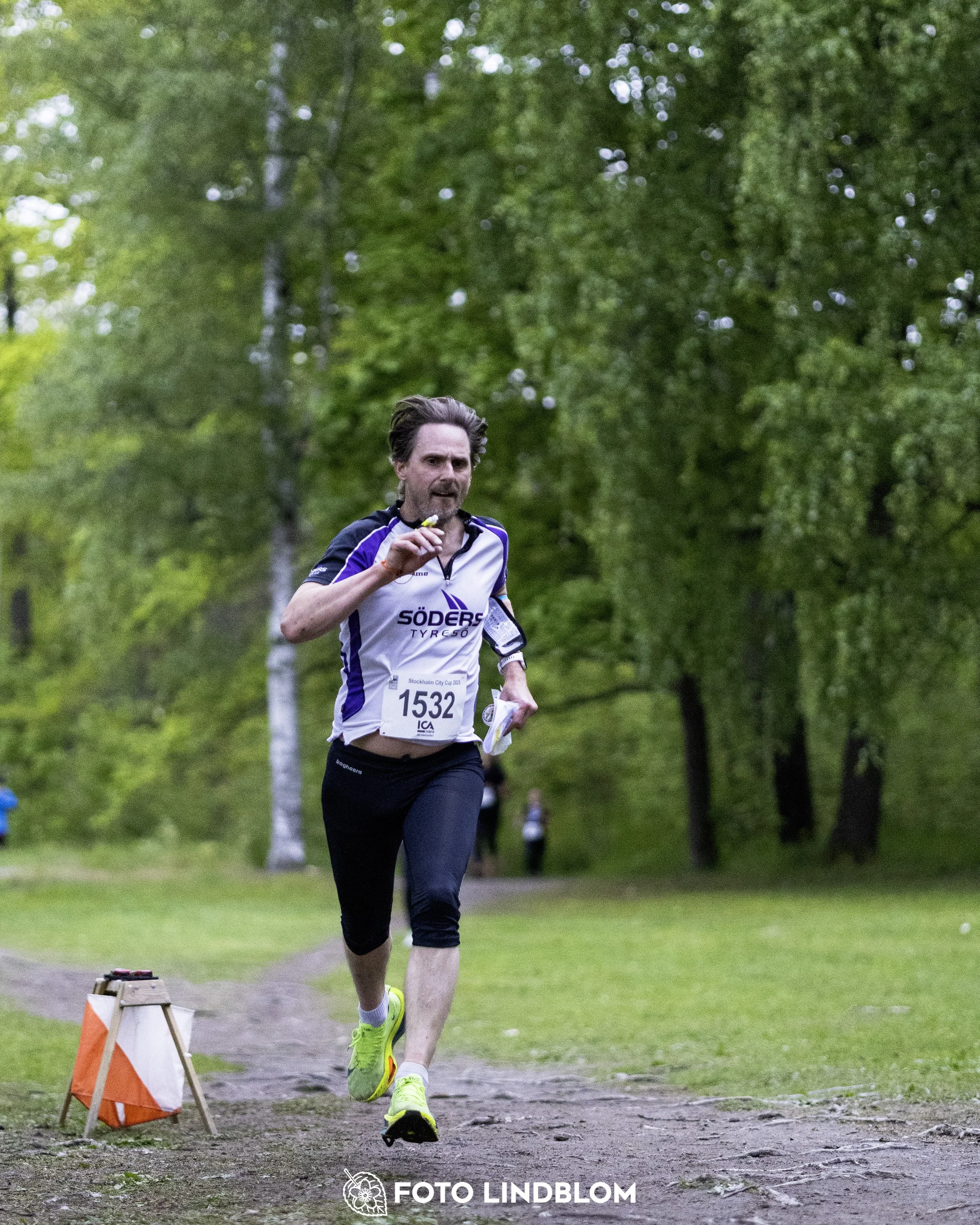 A picture from the secund stage of the Stockholm City Cup sprint orienteering competition