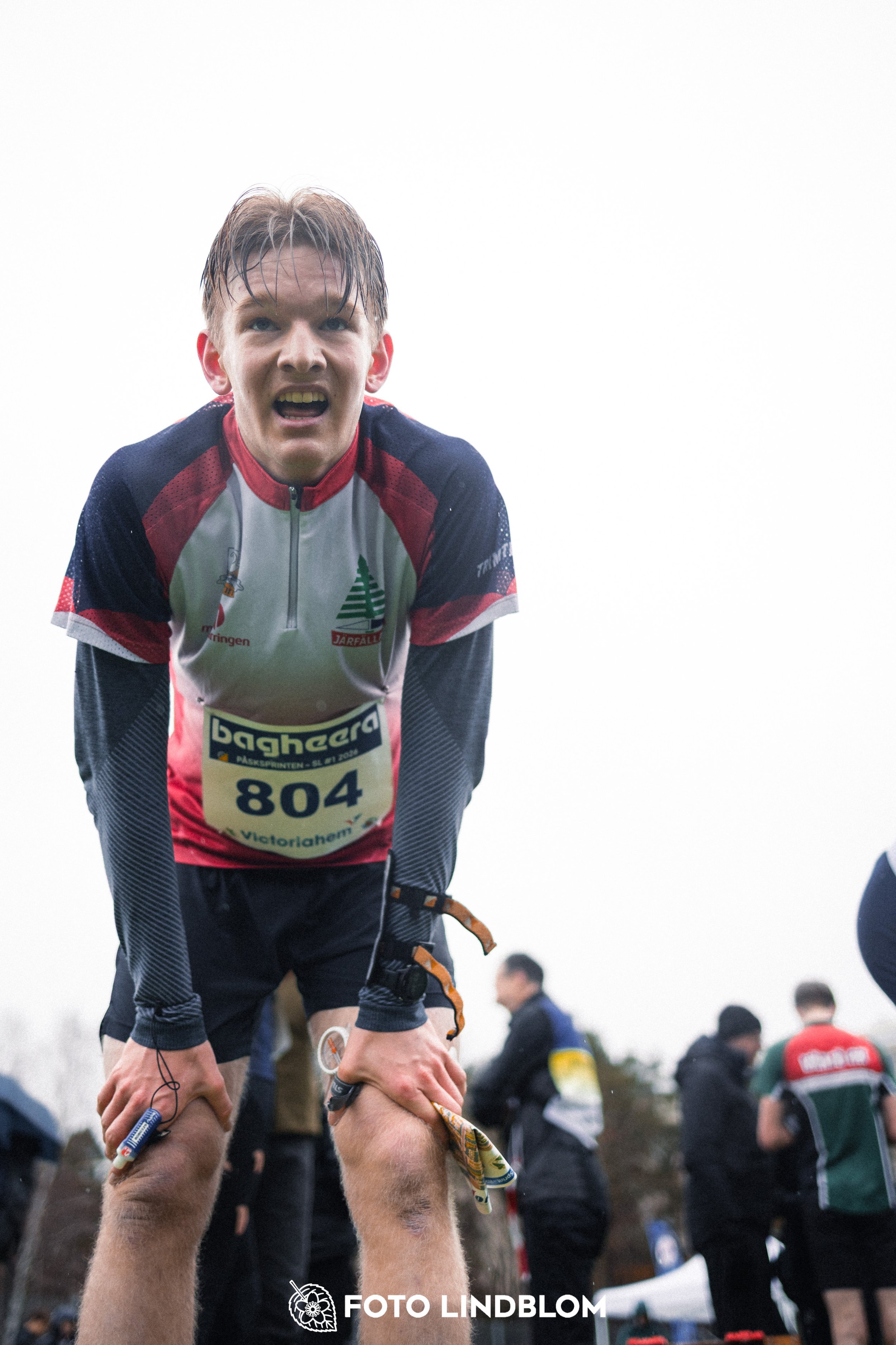 A photo from the Swedish League orienteering competition in spring 2026 in Stockholm, captured by Foto Lindblom.