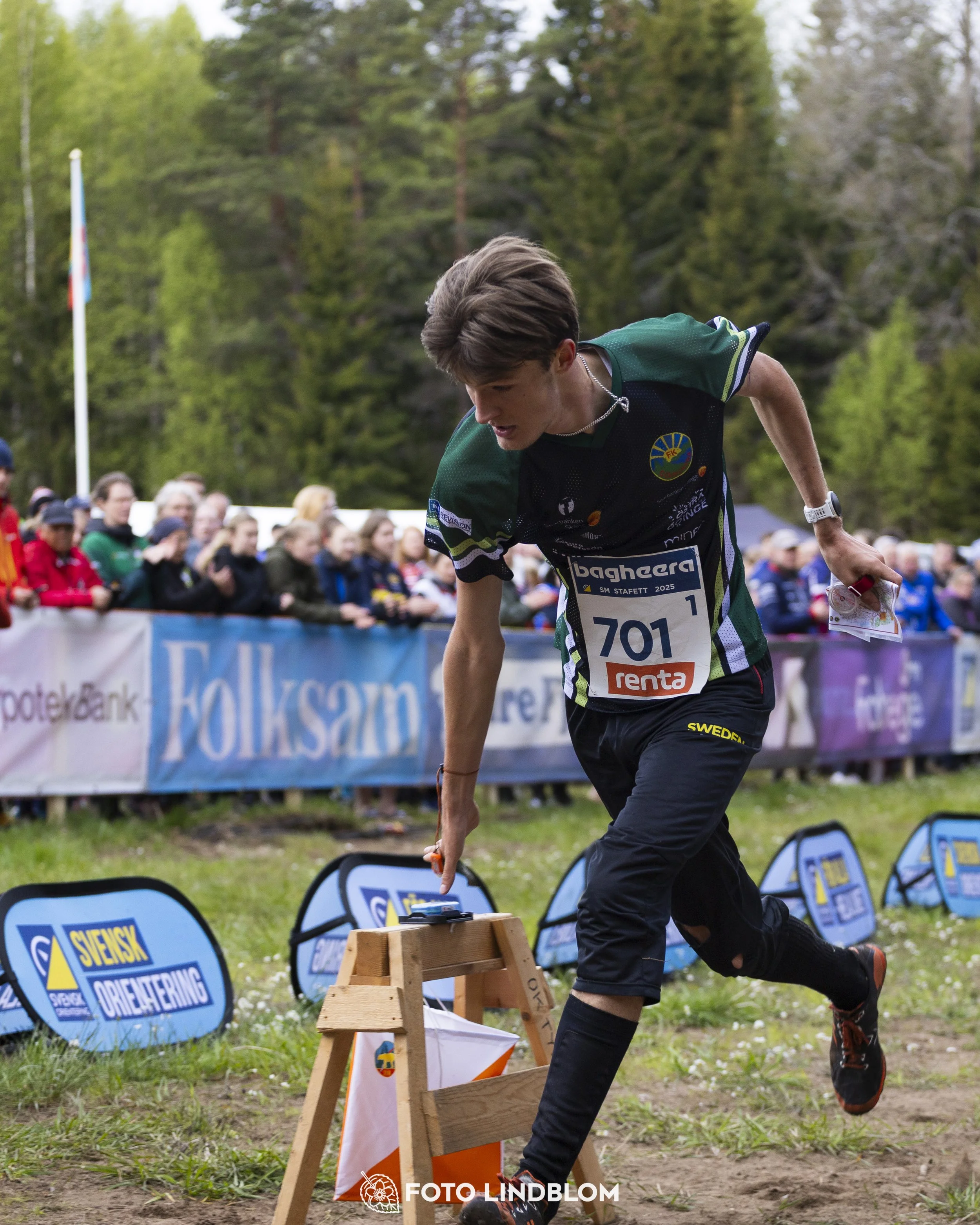 A picture from the Swedish national championship in relay orienteering