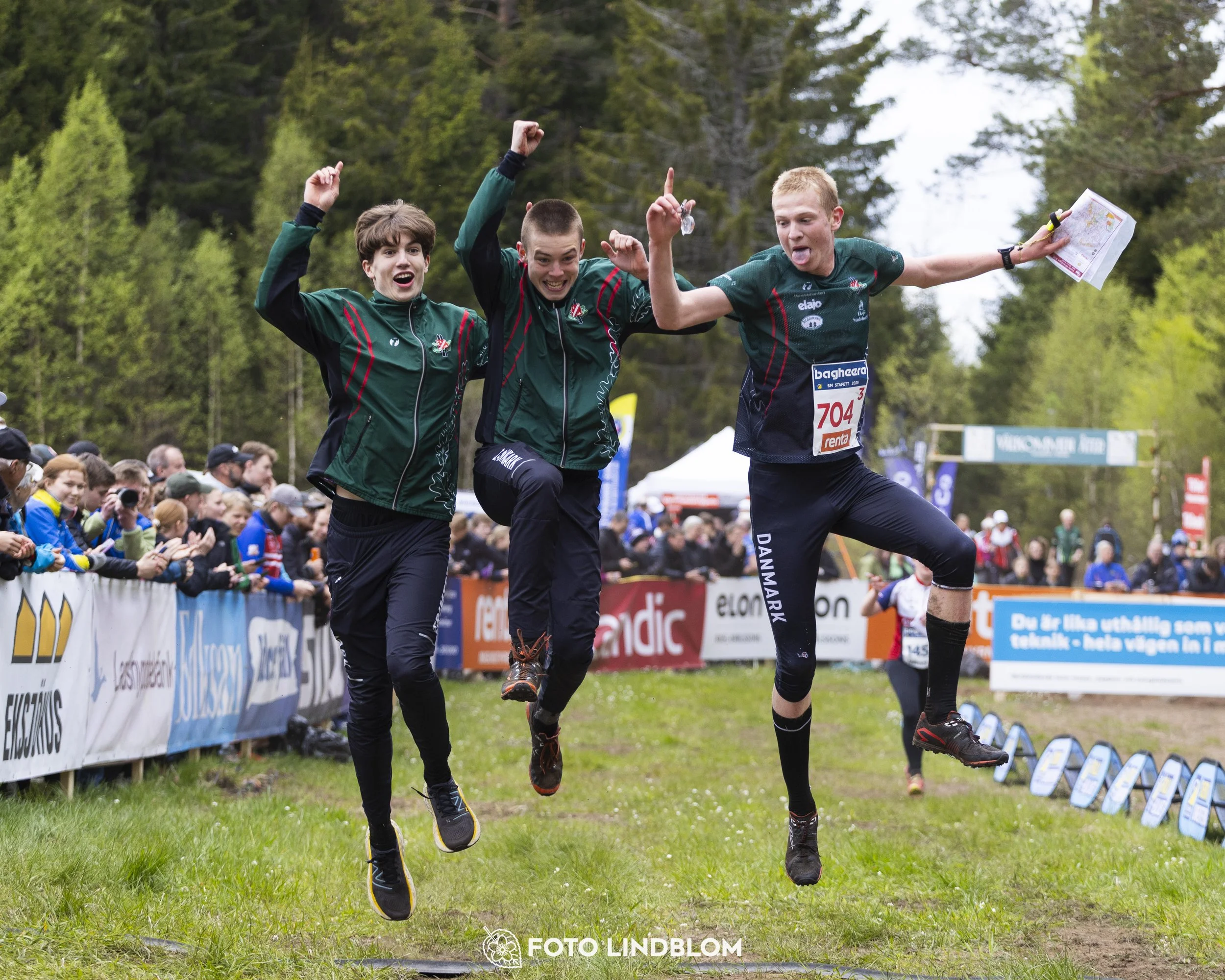 A picture from the Swedish national championship in relay orienteering