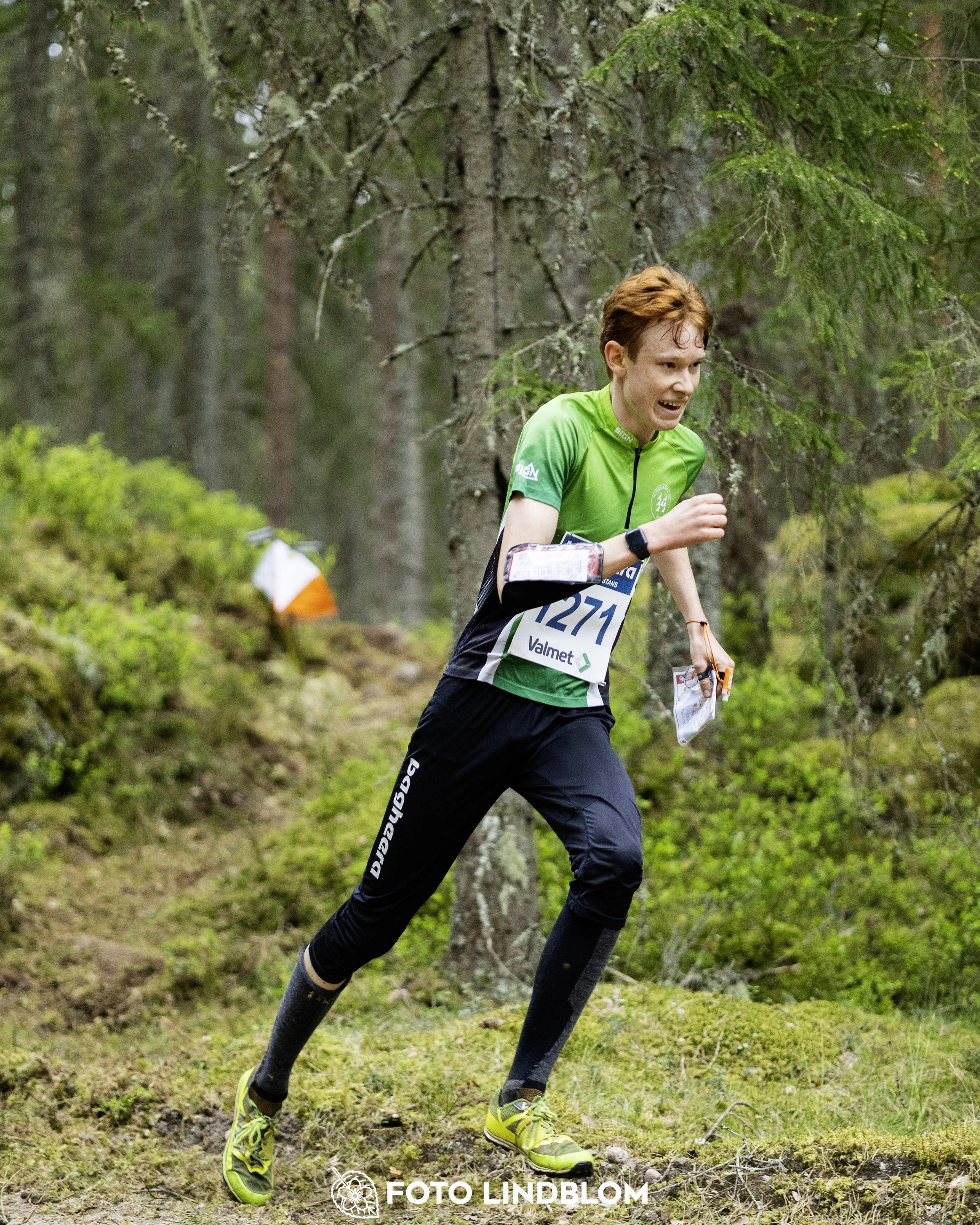 A picture from the Swedish national championship in middle distance orienteering and Swedish league race