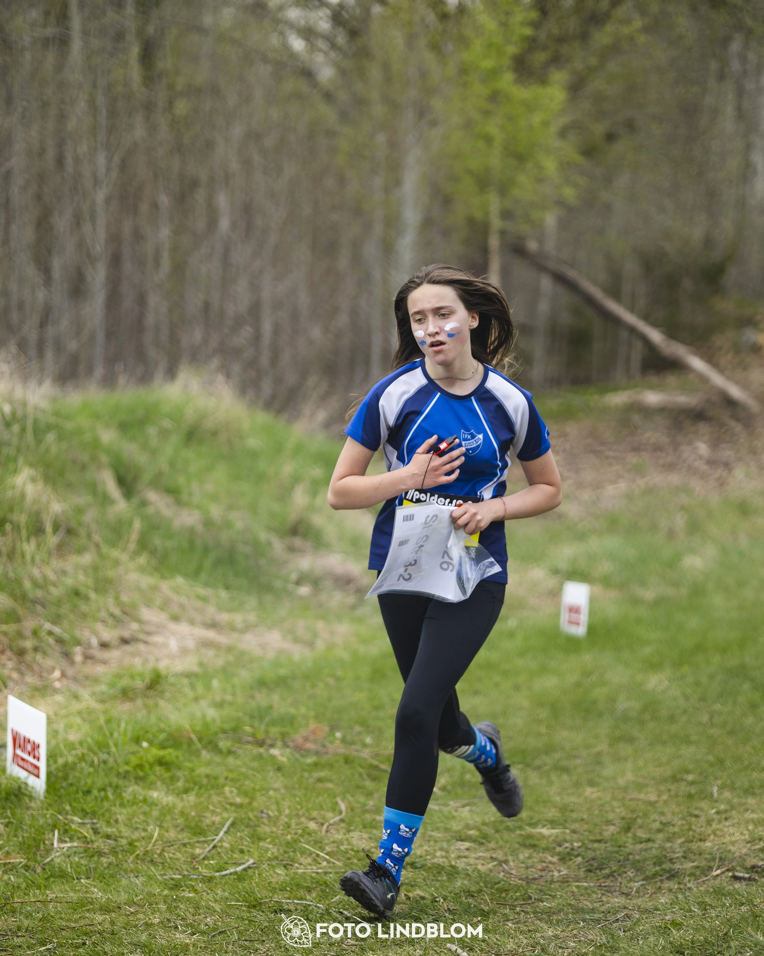 A picture from the youth relay at 10-Mila orienteering competition
