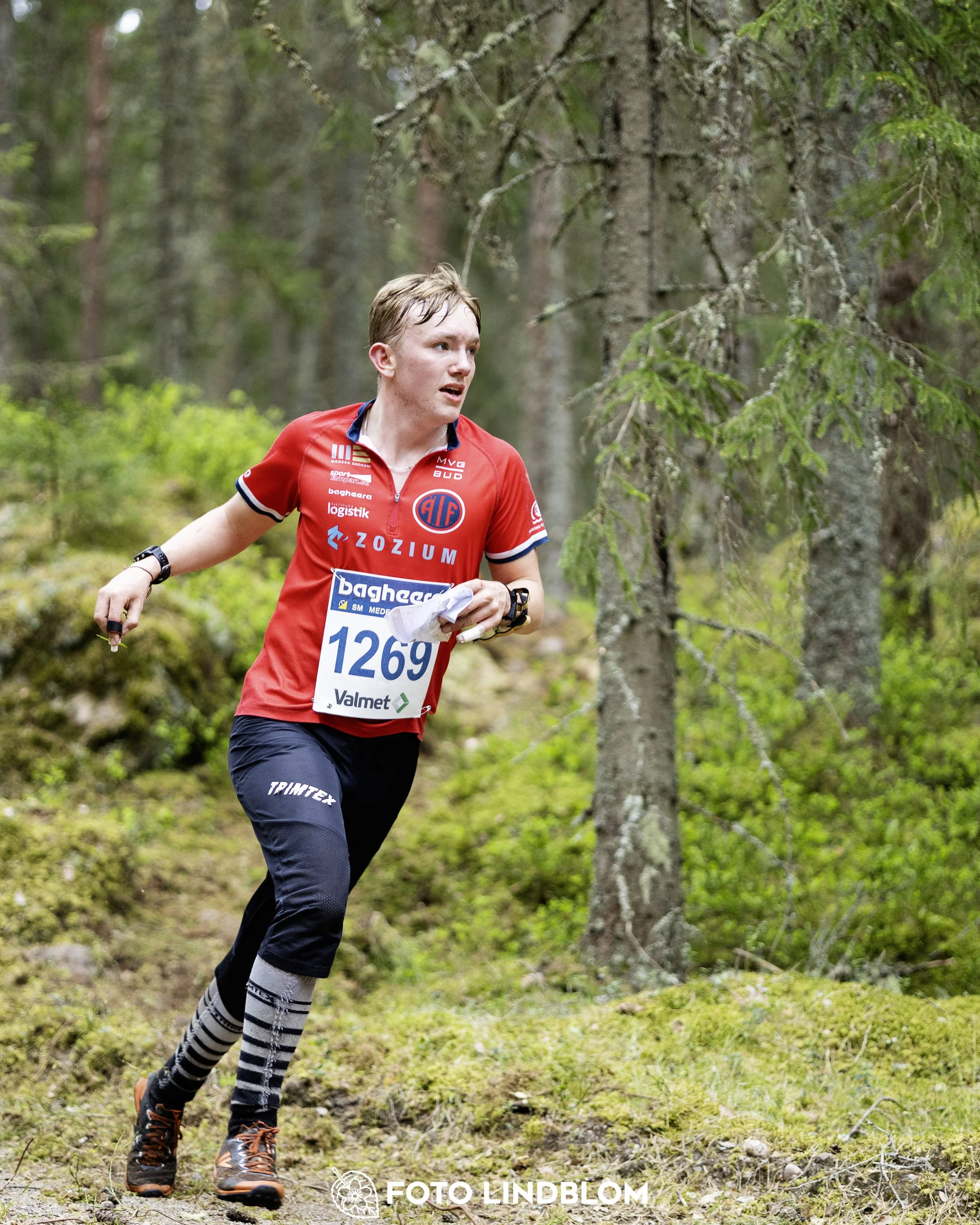 A picture from the Swedish national championship in middle distance orienteering and Swedish league race