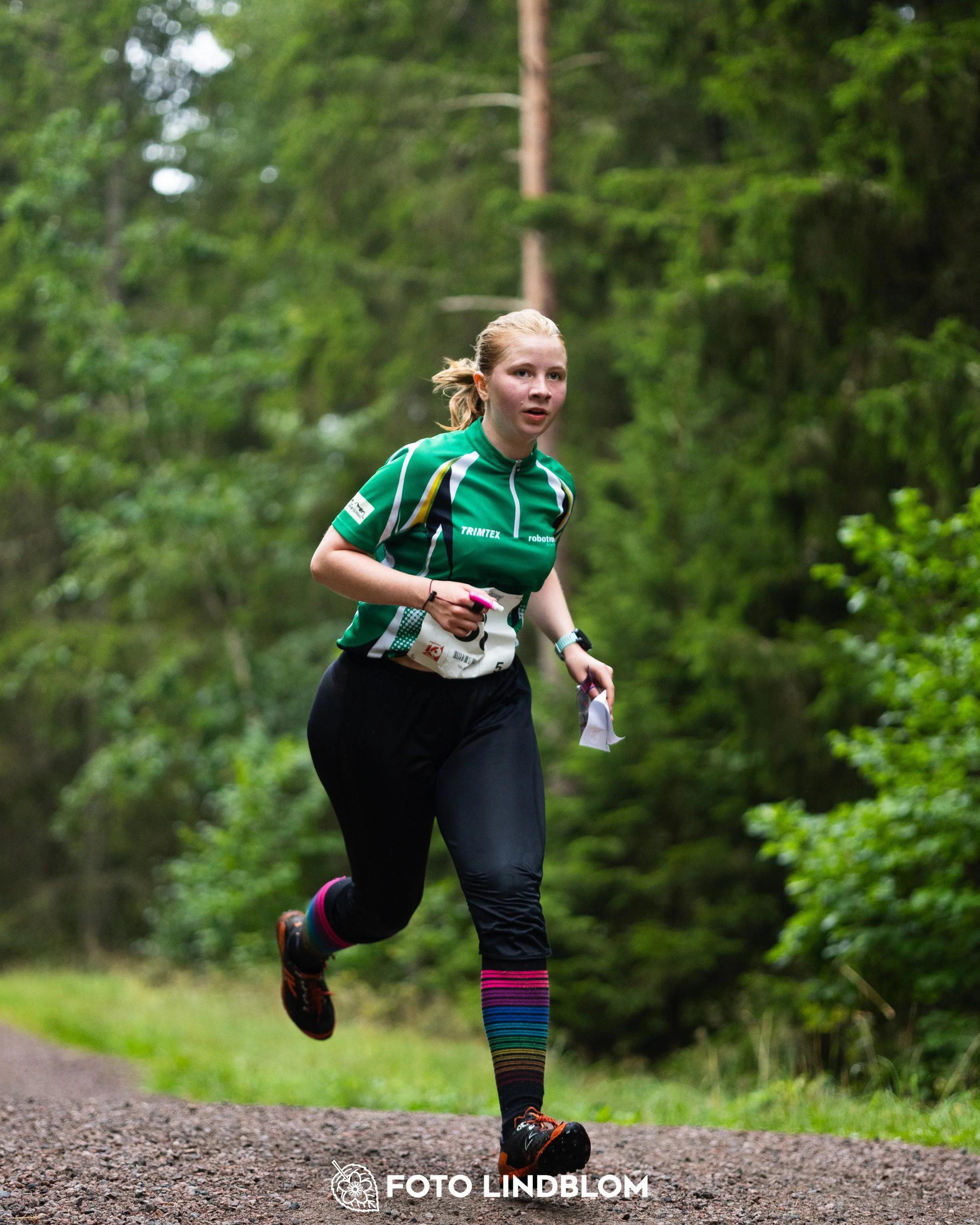 A picture from the youth 10 mila orienteering competition taken by Foto Lindblom