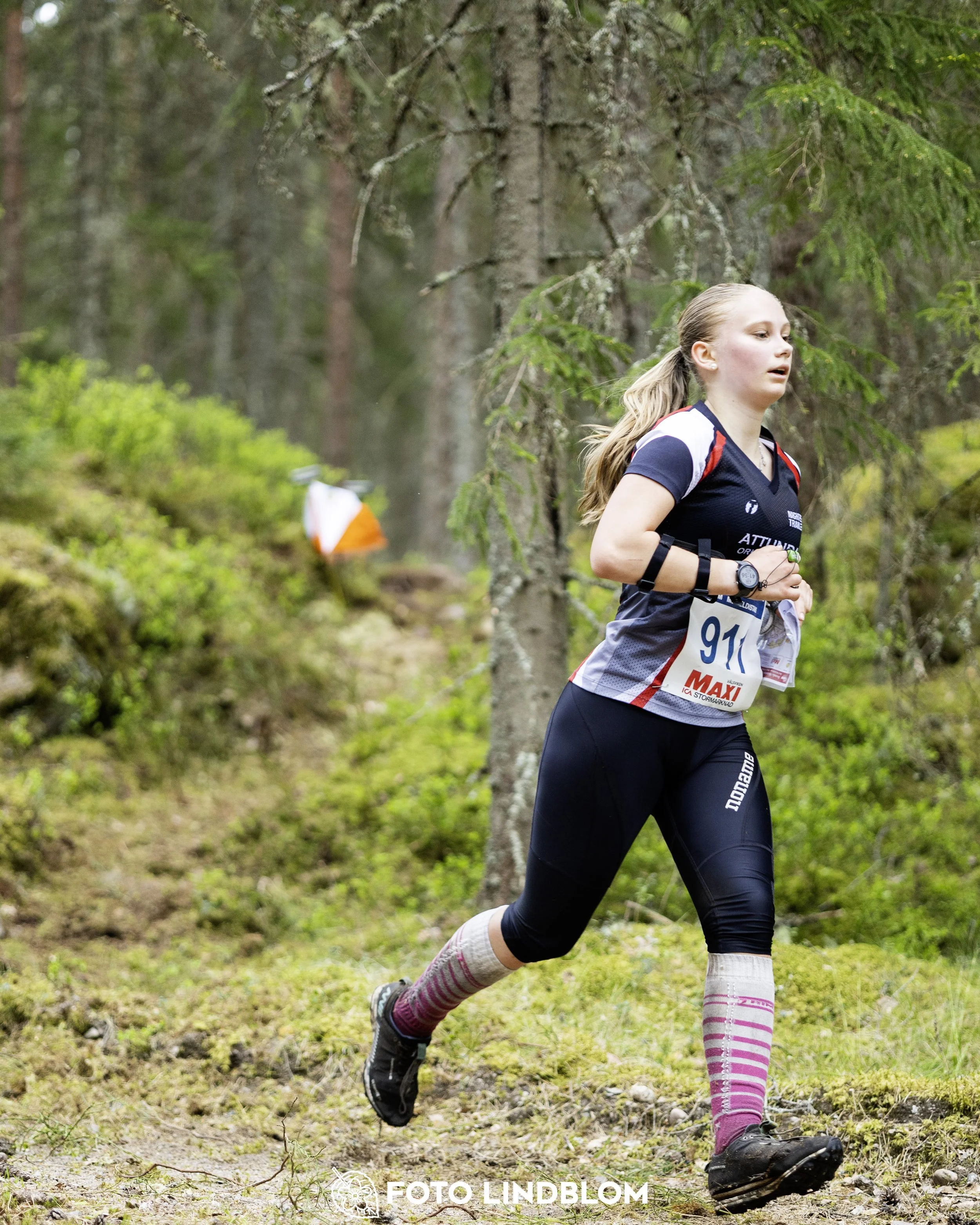 A picture from the Swedish national championship in middle distance orienteering and Swedish league race
