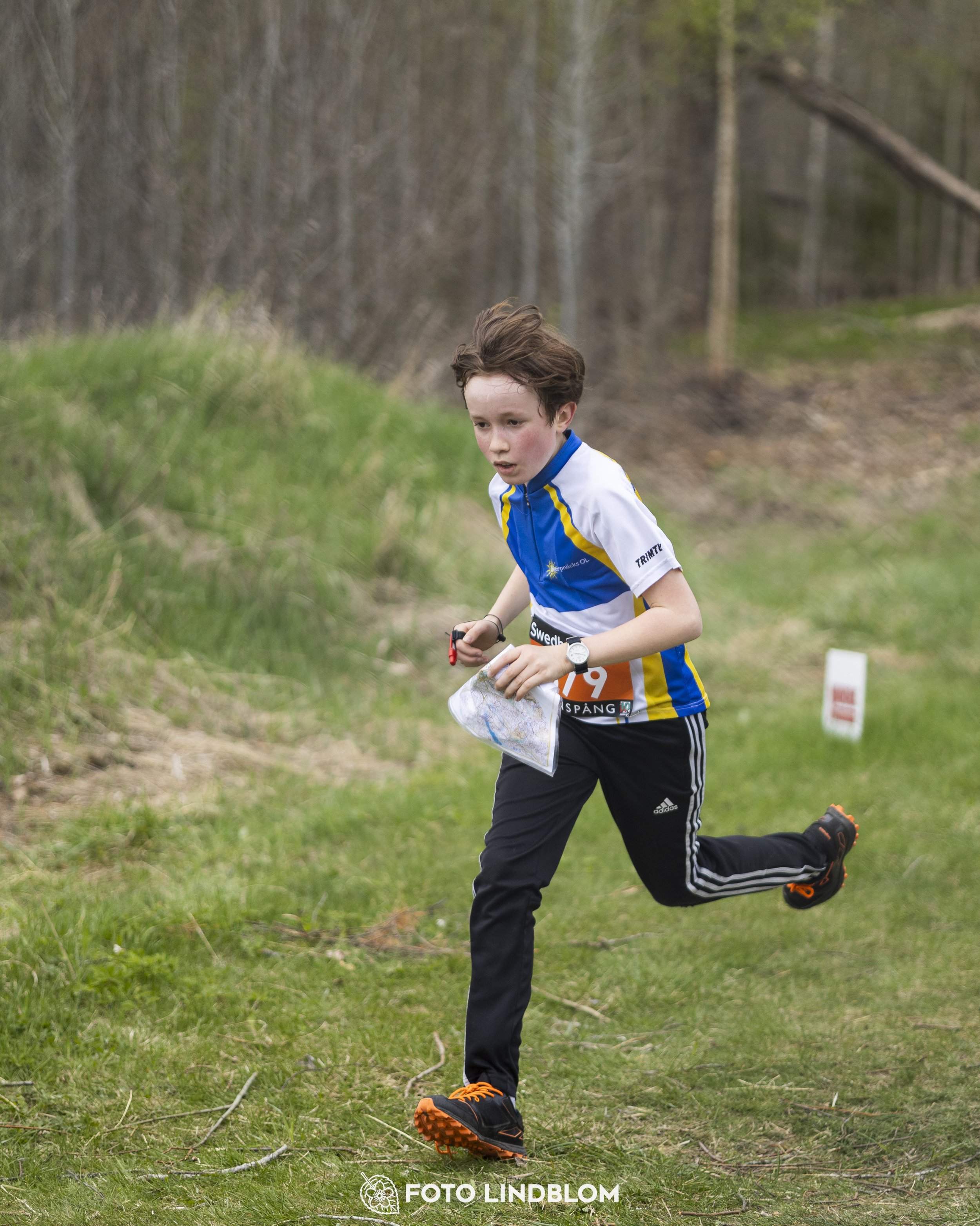 A picture from the youth relay at 10-Mila orienteering competition