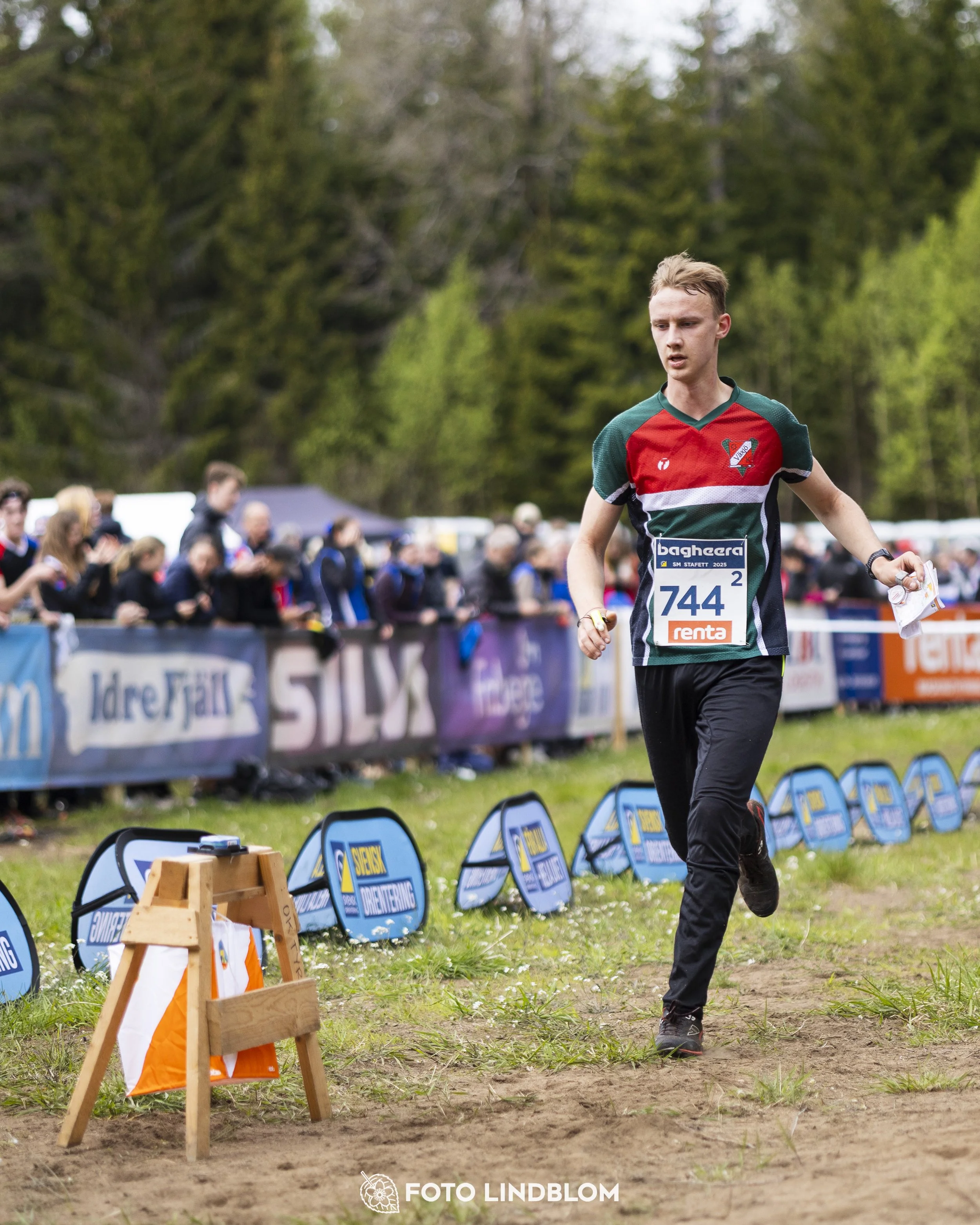 A picture from the Swedish national championship in relay orienteering