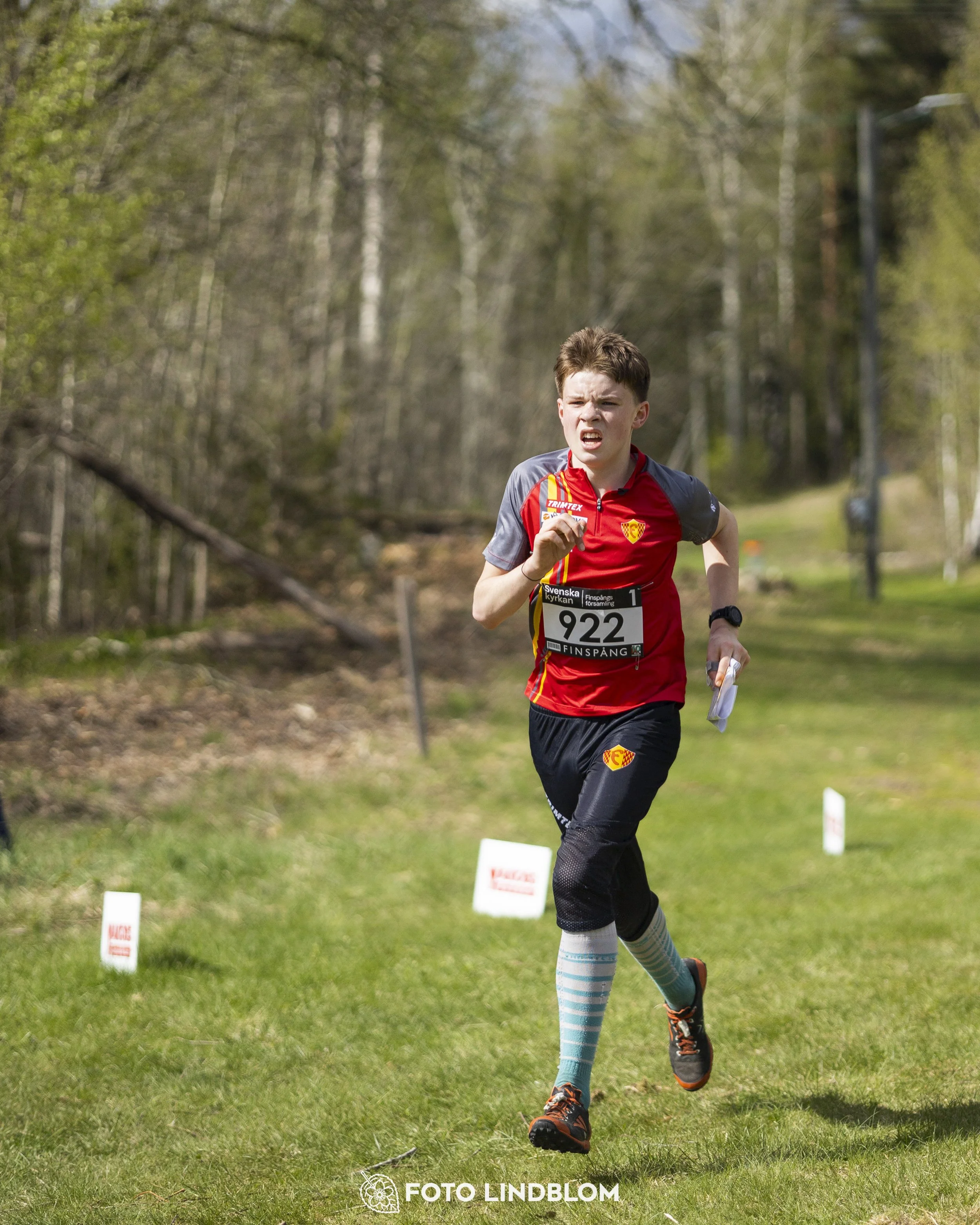 A picture from the youth relay at 10-Mila orienteering competition