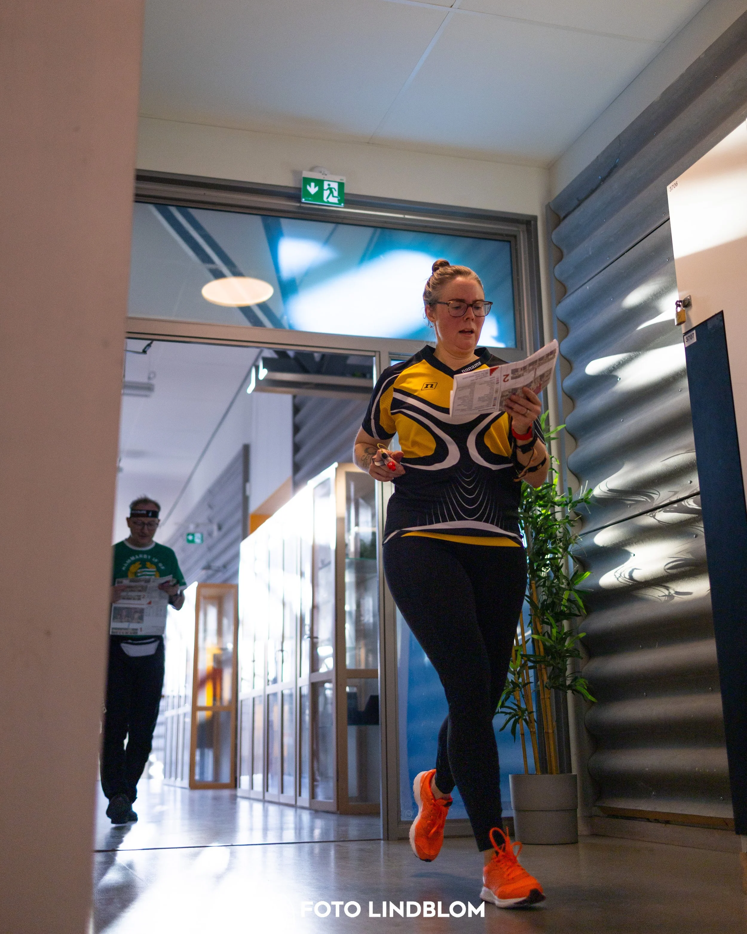 A picture from the indoor orienteering event TMOK Indoor taken by Foto Lindblom