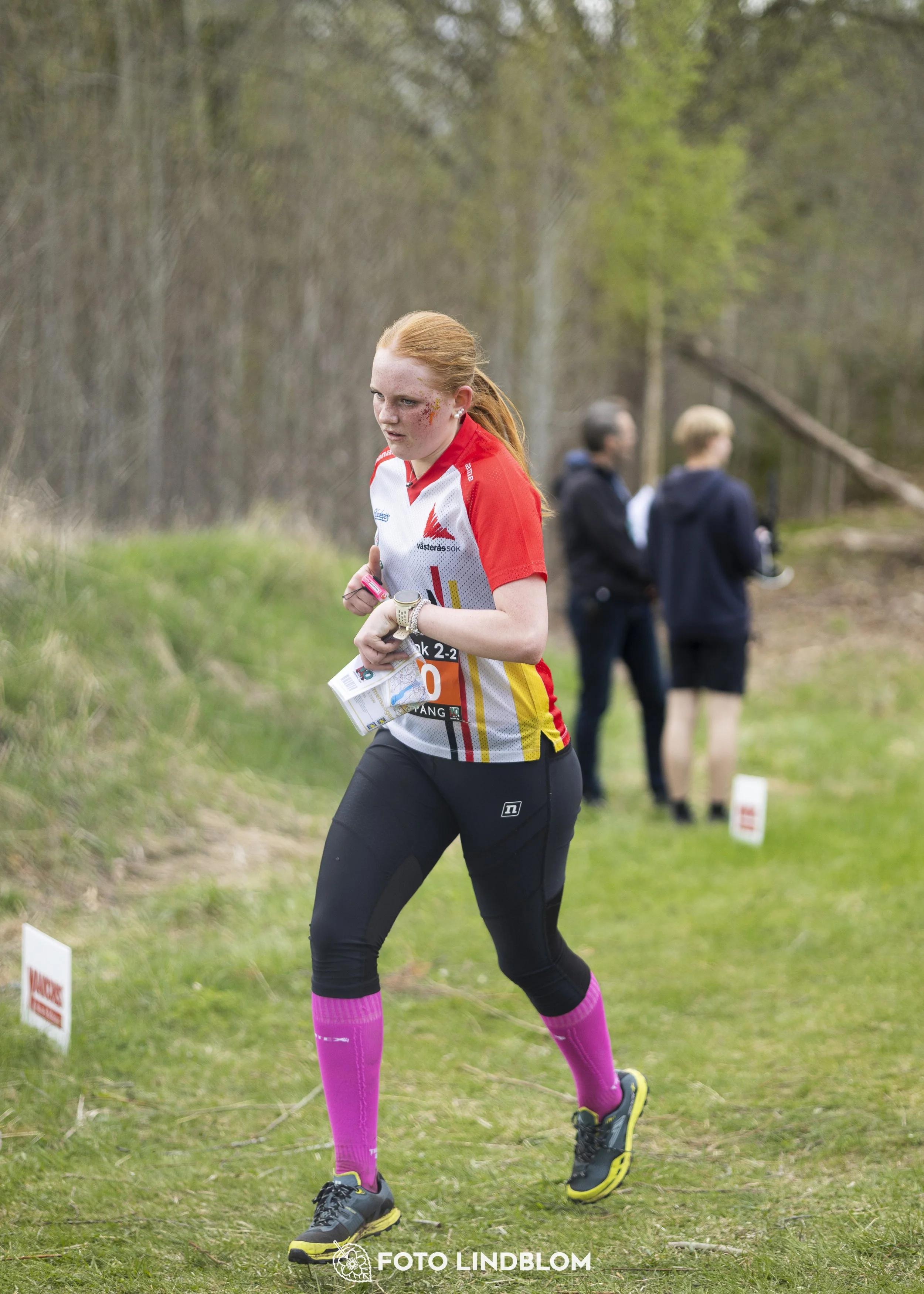 A picture from the youth relay at 10-Mila orienteering competition