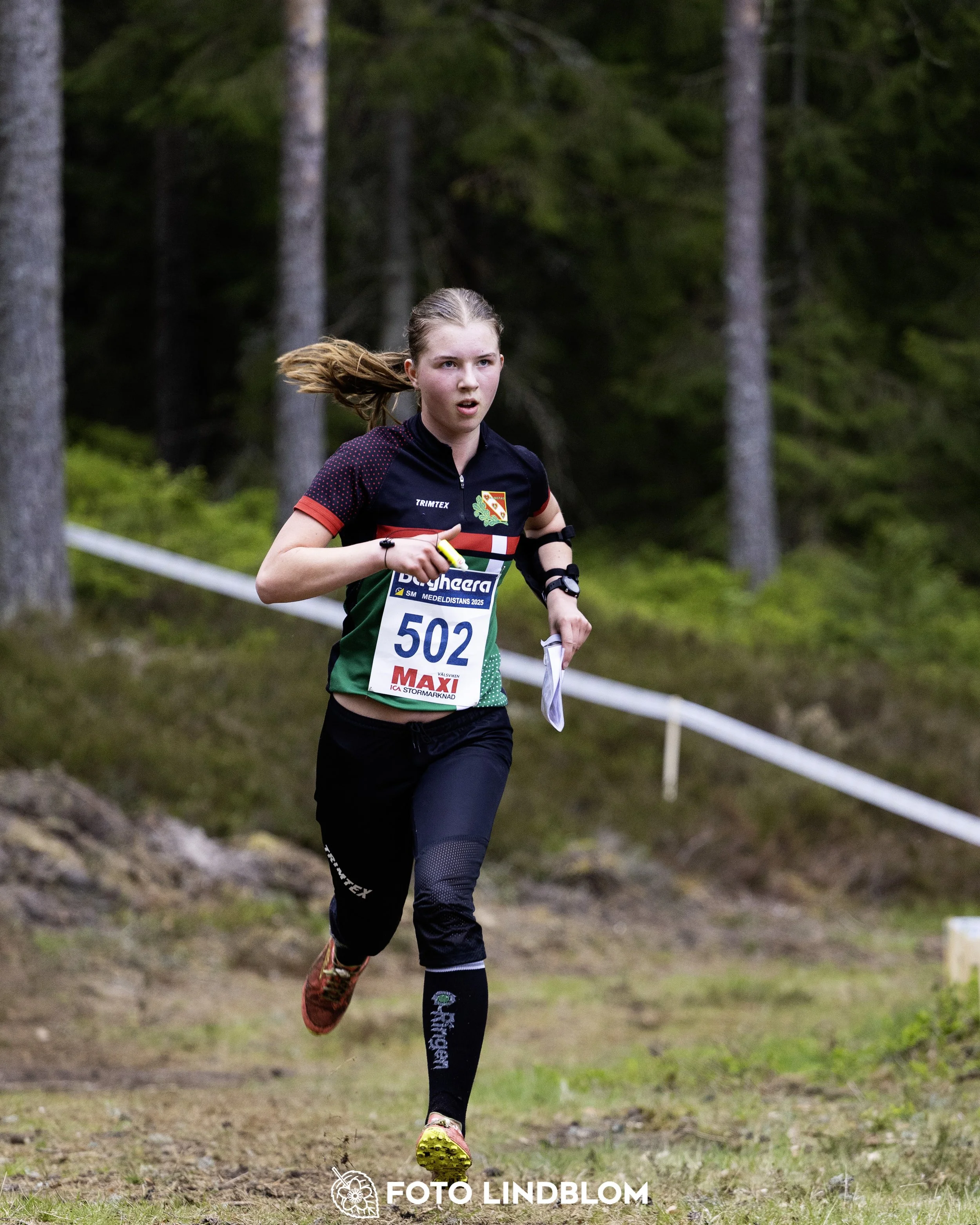 A picture from the Swedish national championship in middle distance orienteering and Swedish league race
