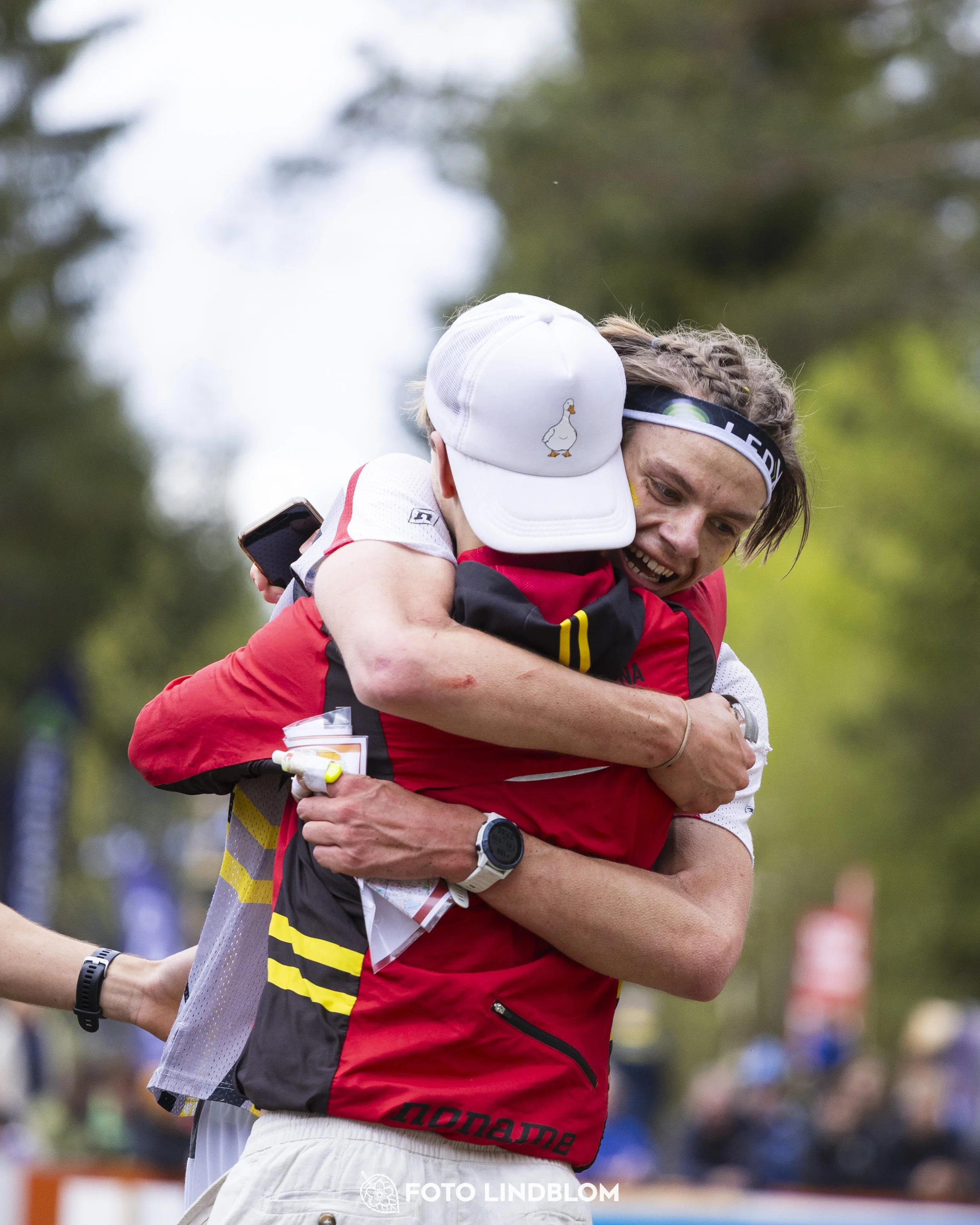 A picture from the Swedish national championship in relay orienteering