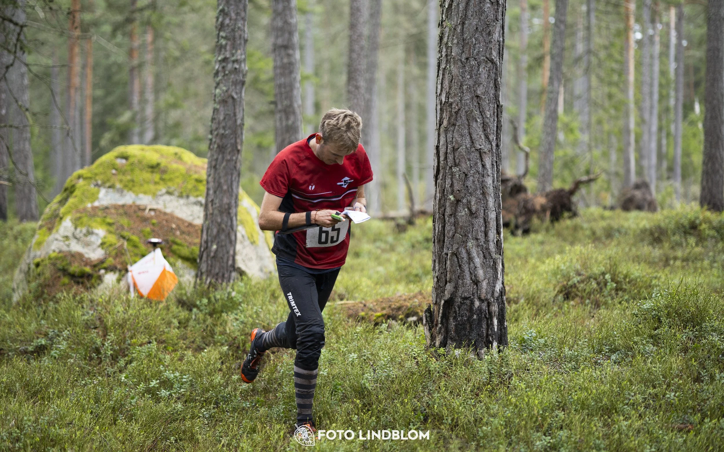 A picture from the orienteering competition "Prästtomtadubbeln"