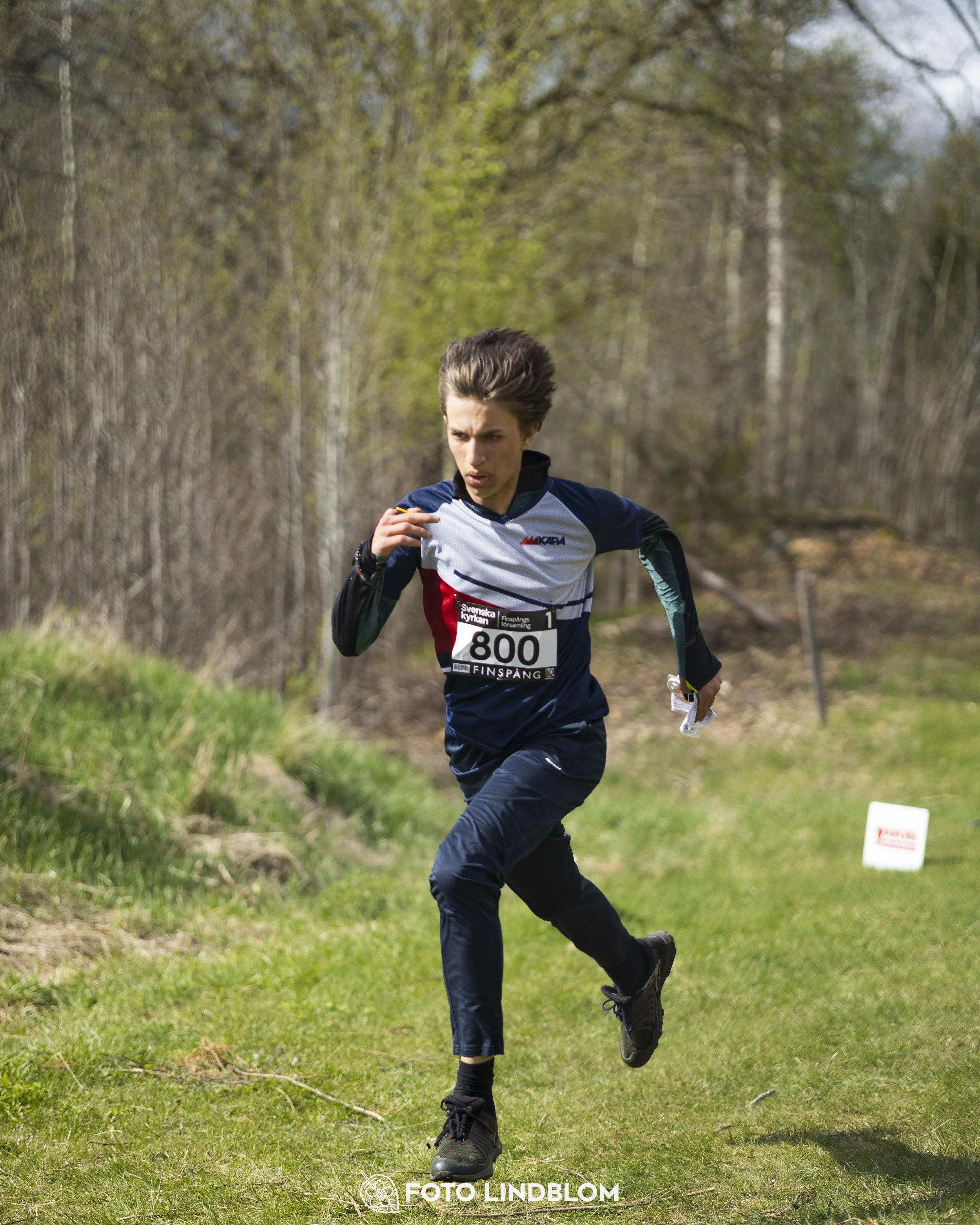 A picture from the youth relay at 10-Mila orienteering competition