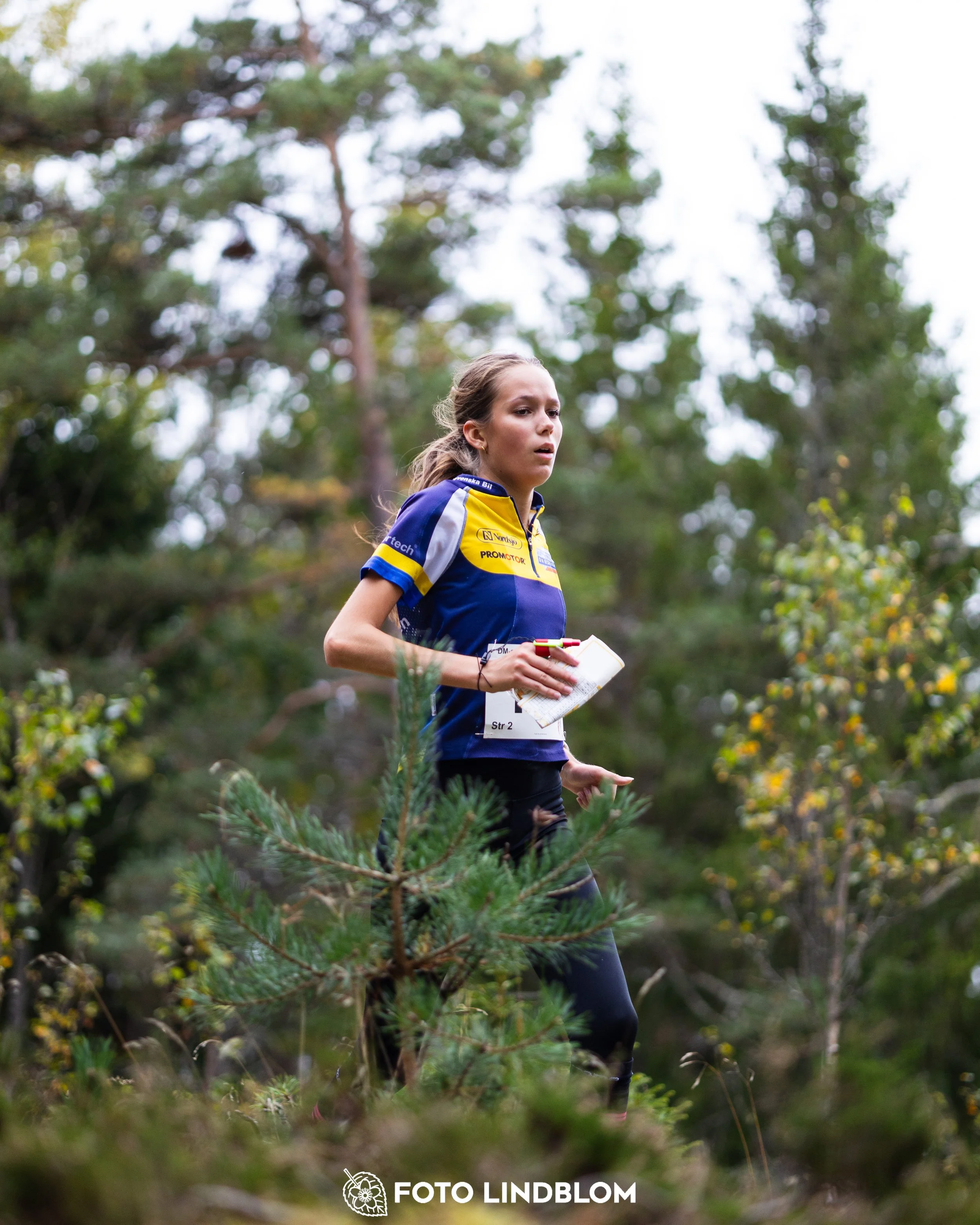 A picture from the Stockholm district championship in relay orienteering taken by Foto Lindblom