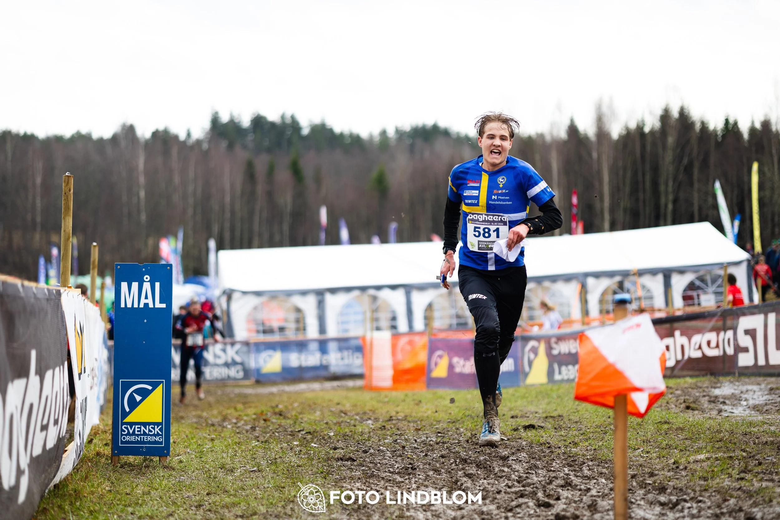A photo from the Swedish League orienteering competition in Kolmården spring 2026, captured by Foto Lindblom.