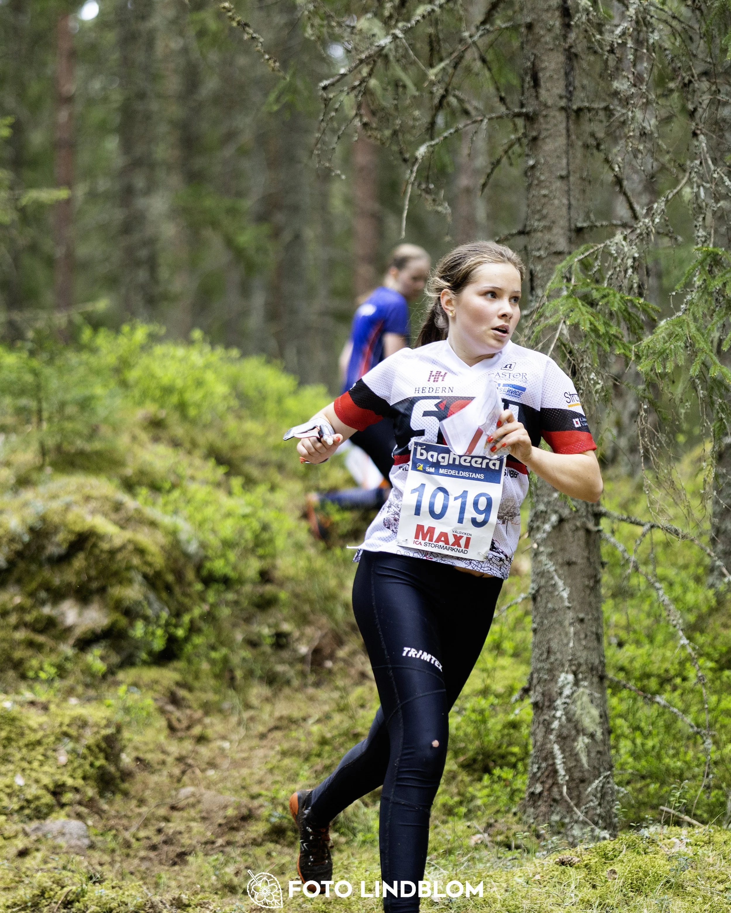 A picture from the Swedish national championship in middle distance orienteering and Swedish league race