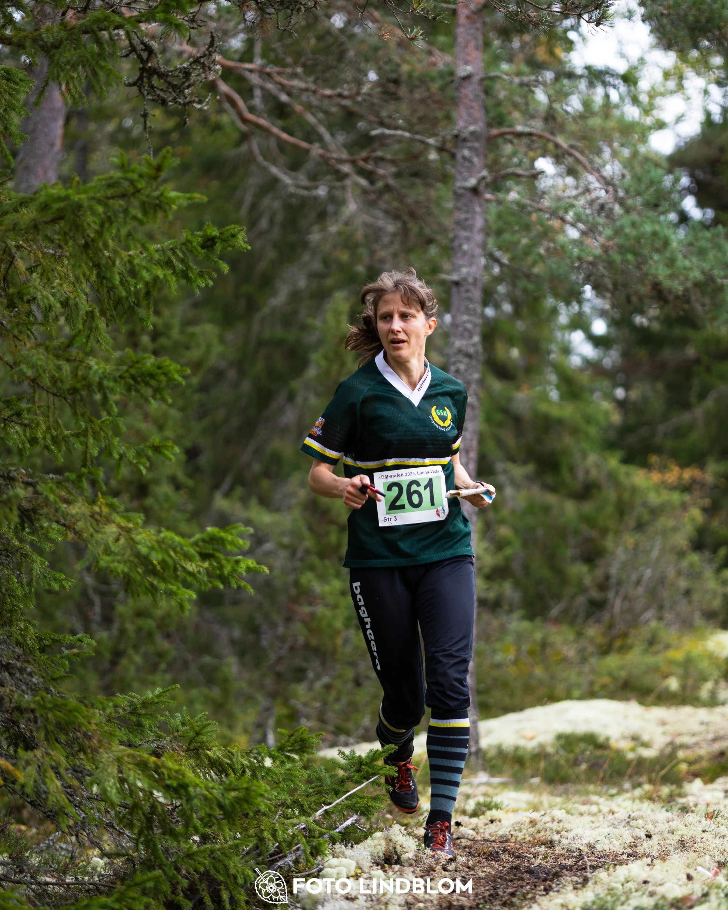 A picture from the Stockholm district championship in relay orienteering taken by Foto Lindblom