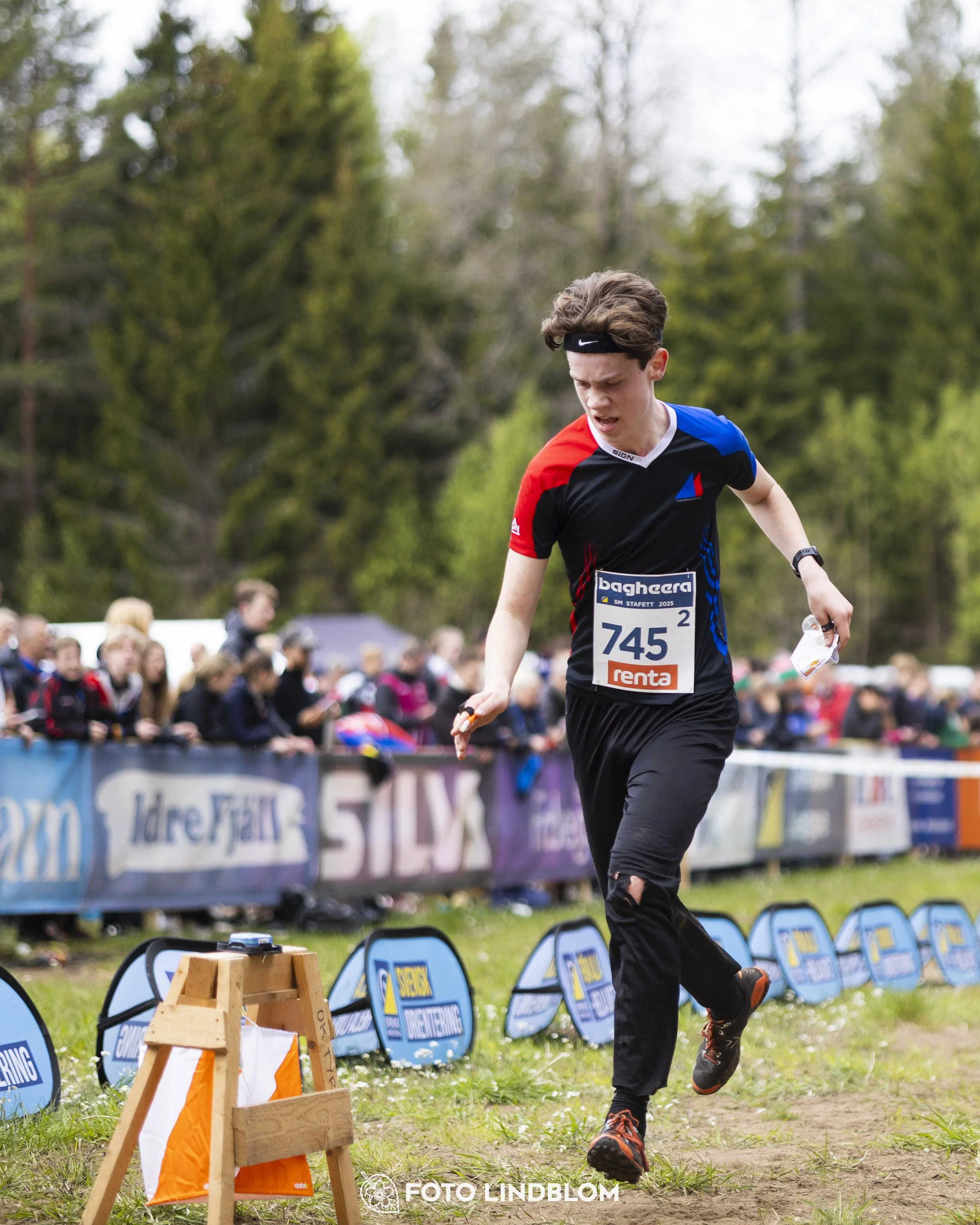 A picture from the Swedish national championship in relay orienteering