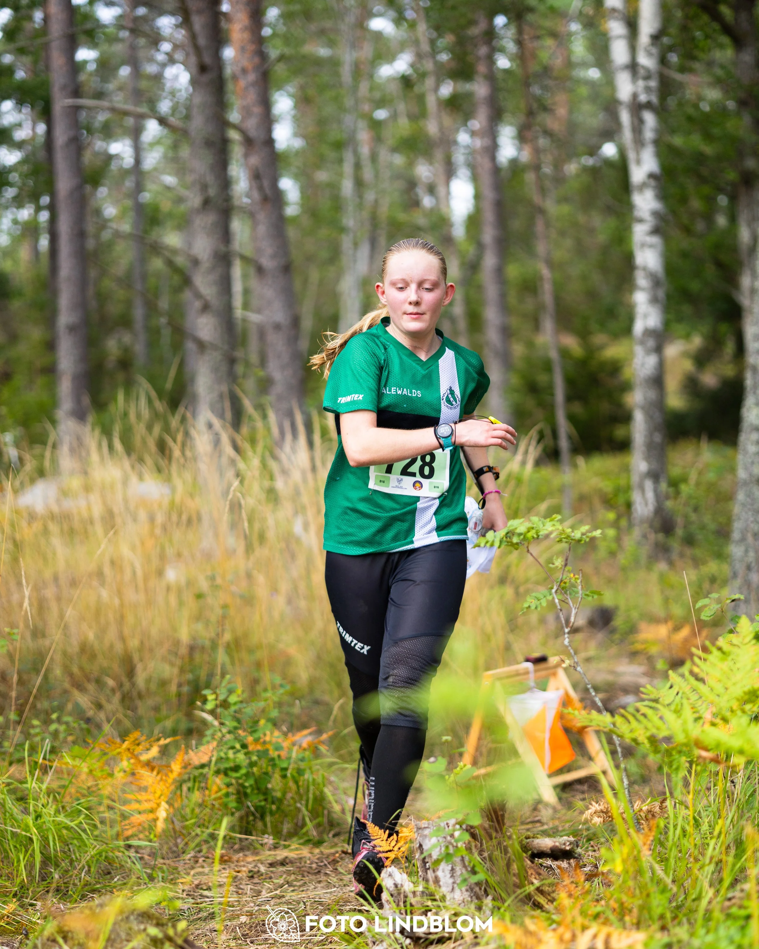A picture from the Stockholm district championship in middle distance orienteering taken by Foto Lindblom