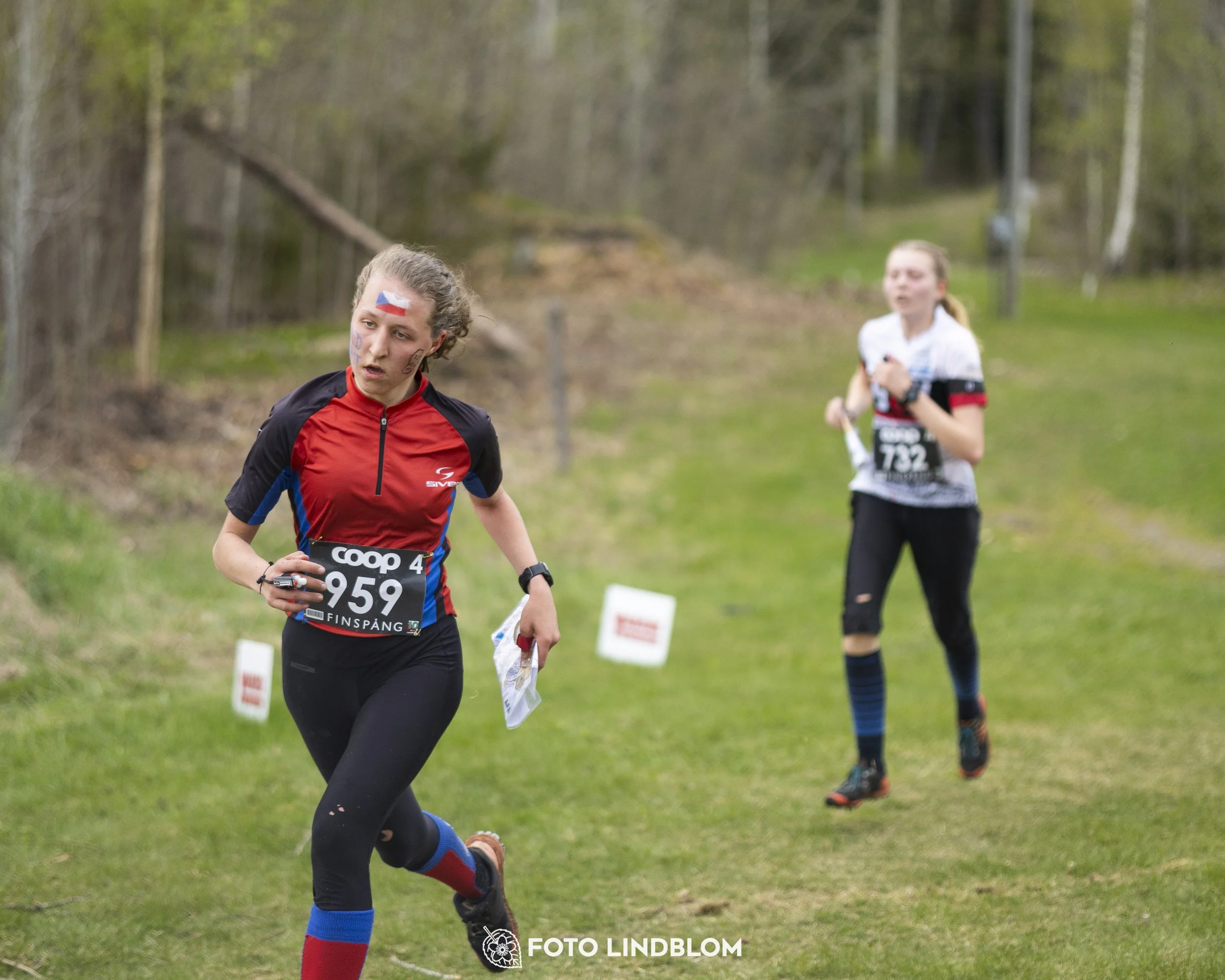 A picture from the youth relay at 10-Mila orienteering competition