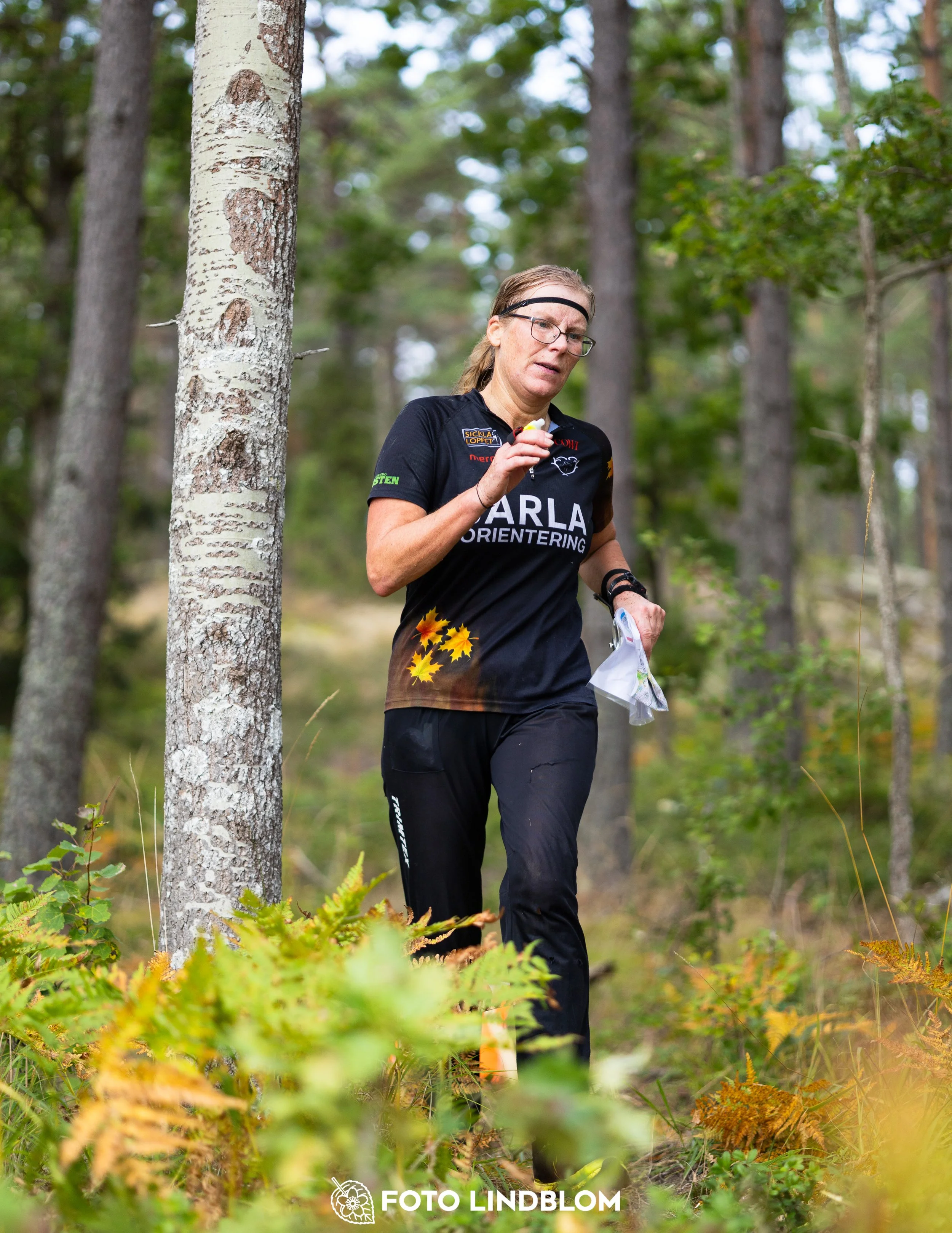 A picture from the Stockholm district championship in middle distance orienteering taken by Foto Lindblom