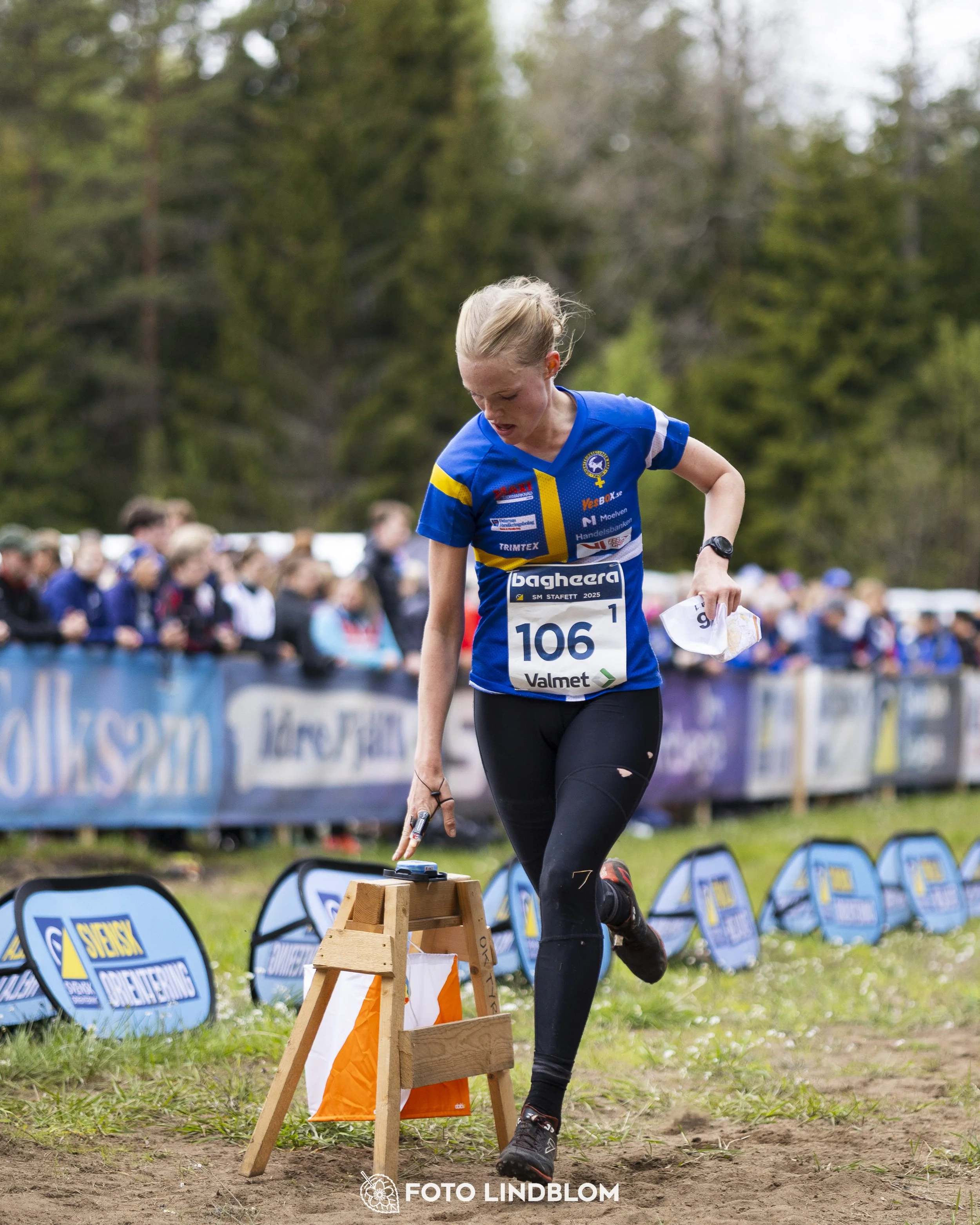A picture from the Swedish national championship in relay orienteering