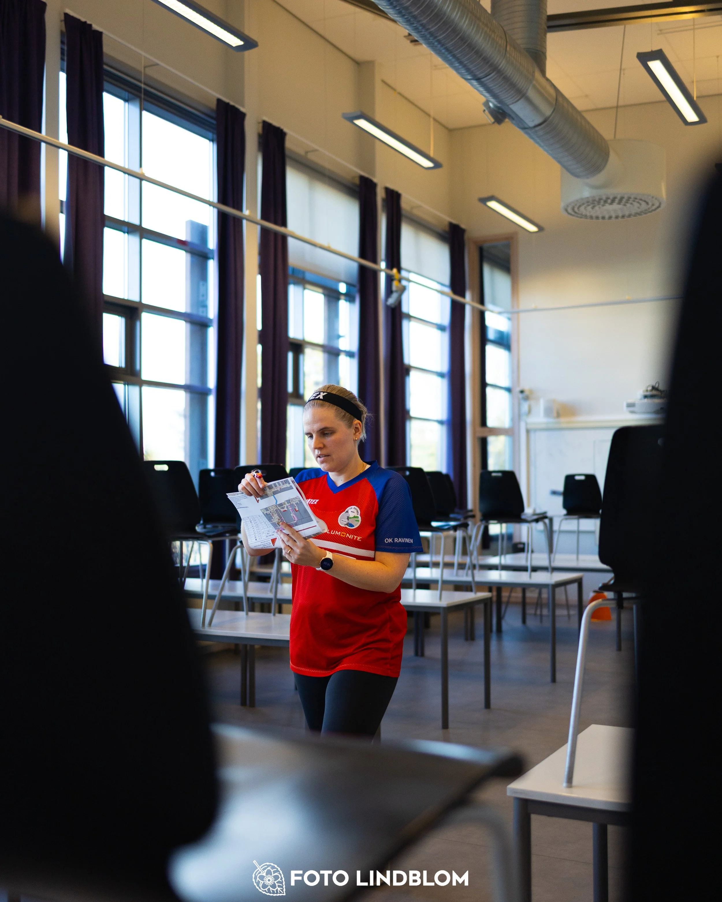 A picture from the indoor orienteering event TMOK Indoor taken by Foto Lindblom