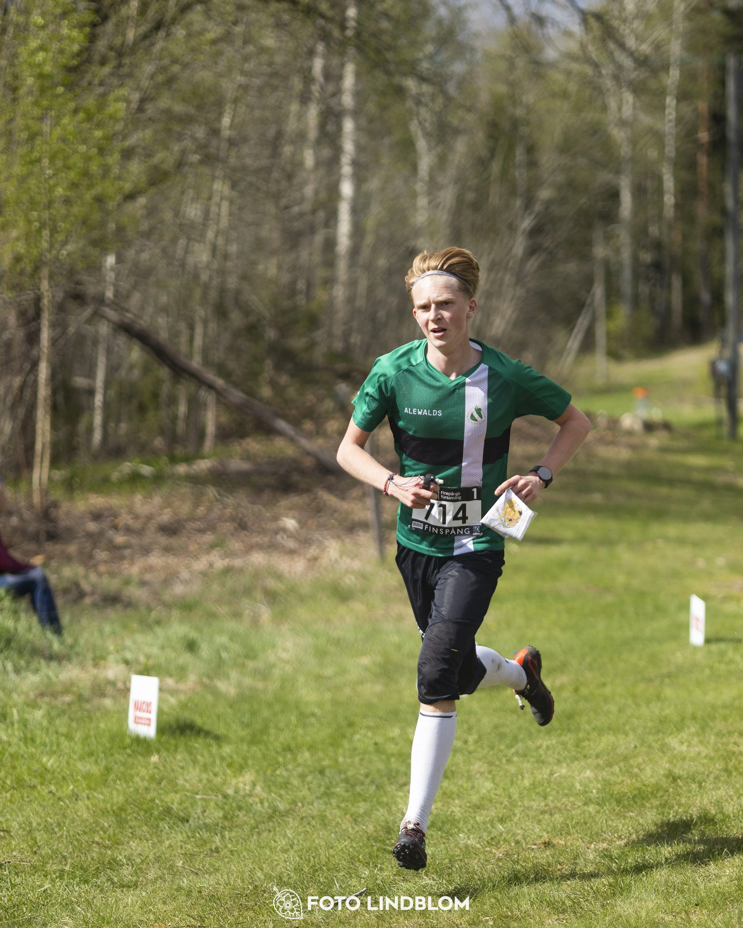 A picture from the youth relay at 10-Mila orienteering competition