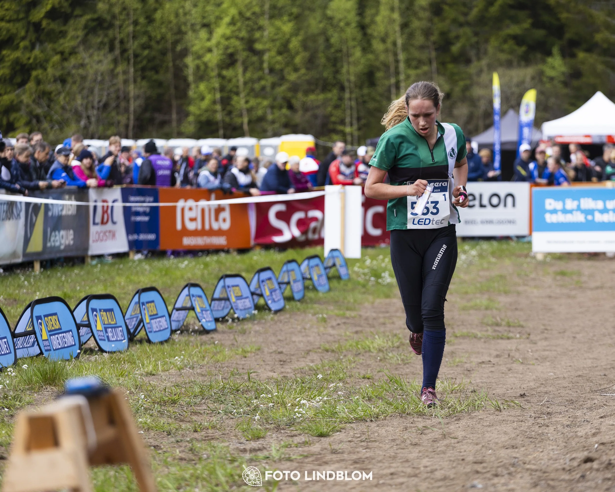 A picture from the Swedish national championship in relay orienteering
