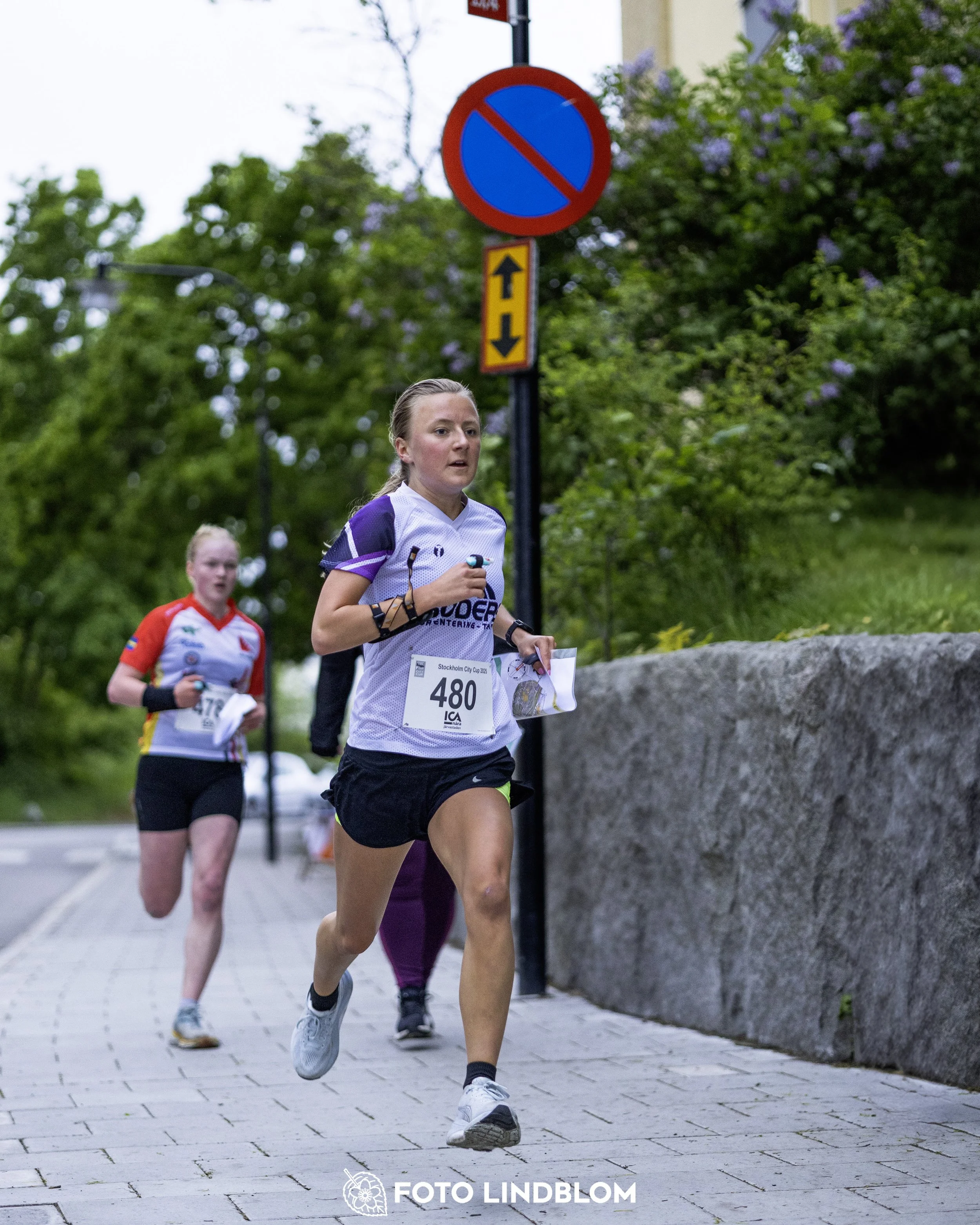 A picture from the secund stage of the Stockholm City Cup sprint orienteering competition