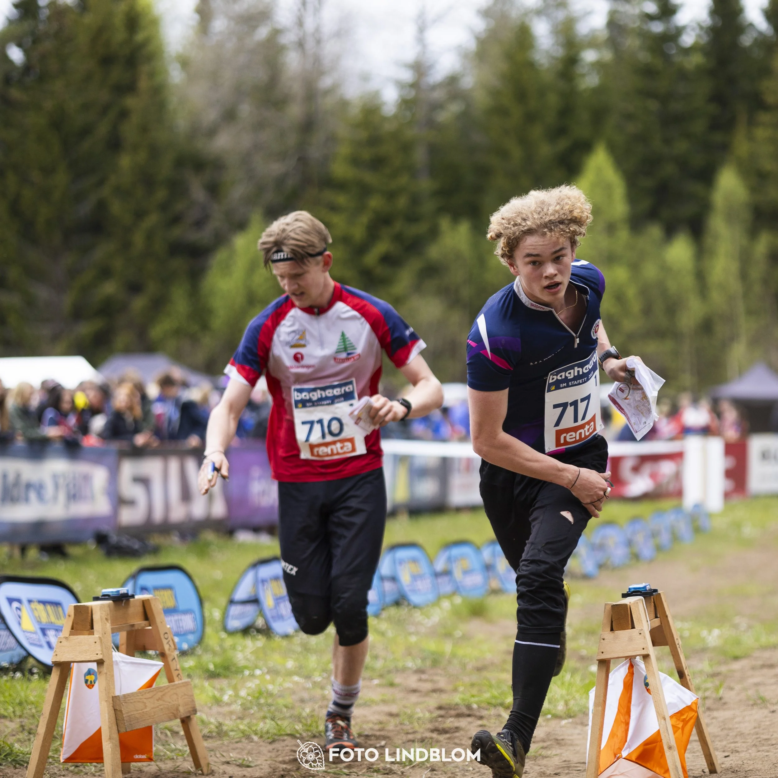 A picture from the Swedish national championship in relay orienteering