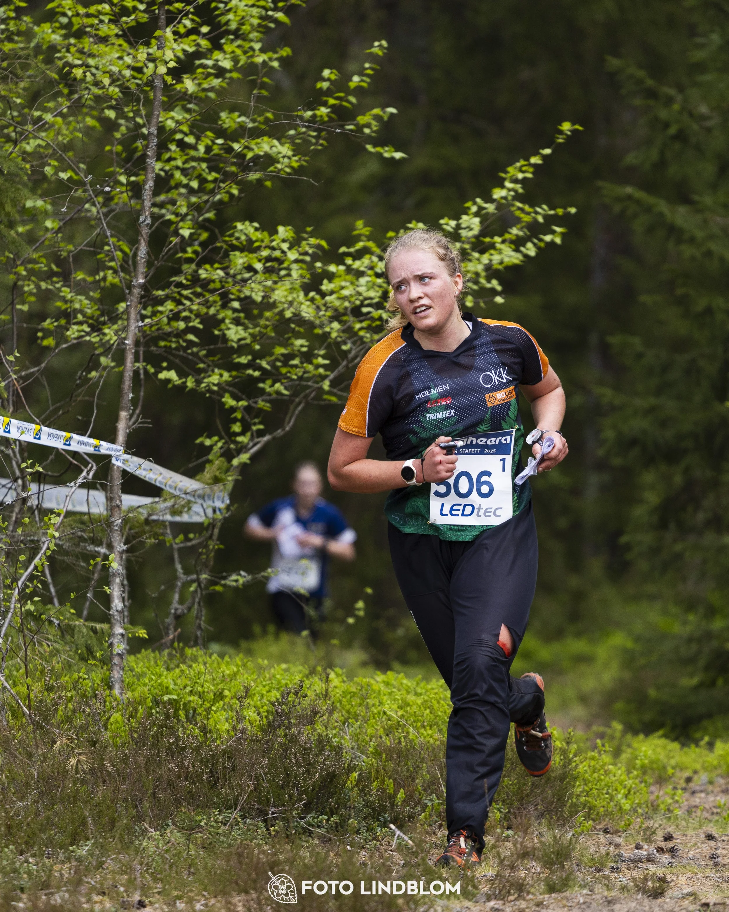A picture from the Swedish national championship in relay orienteering