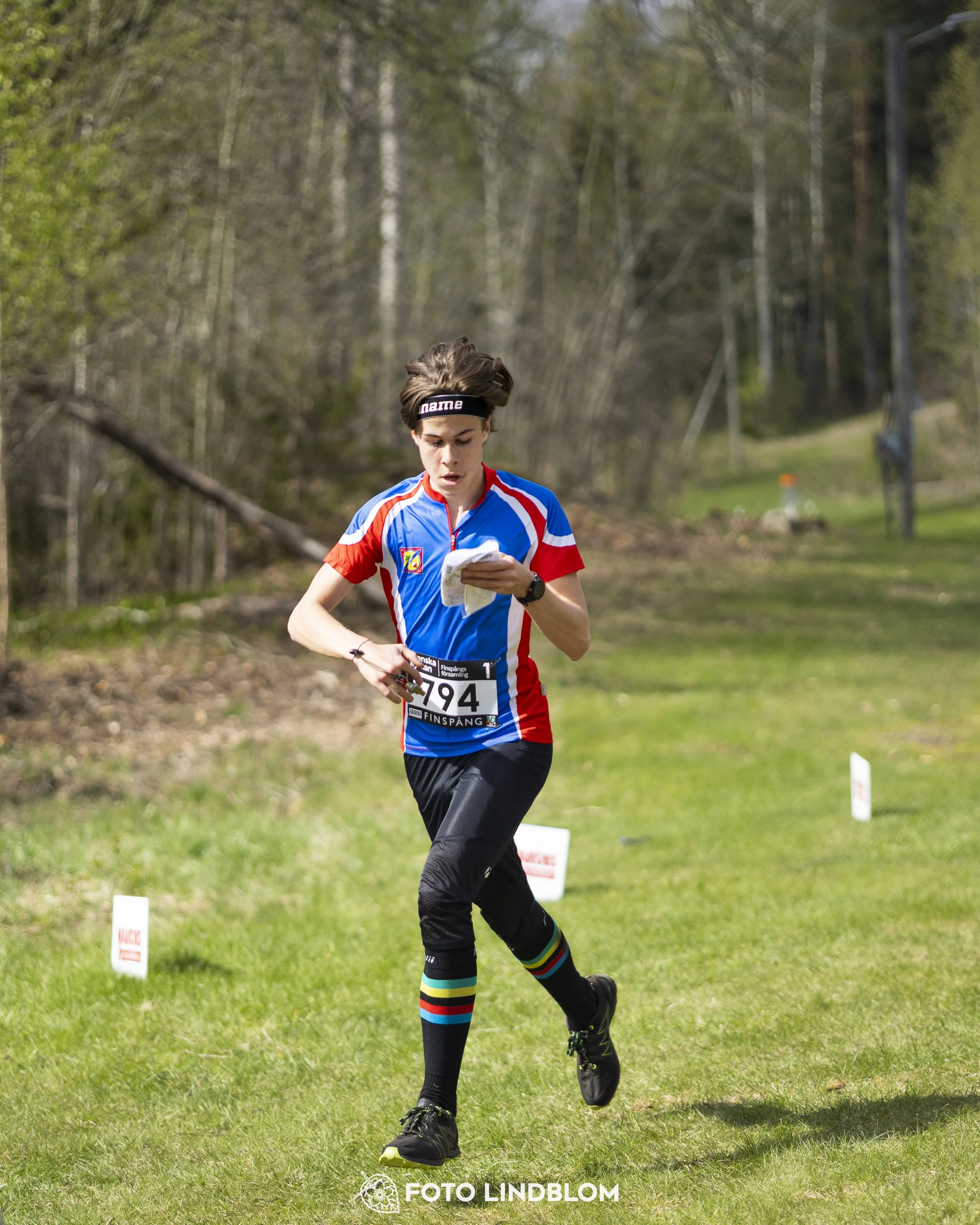 A picture from the youth relay at 10-Mila orienteering competition