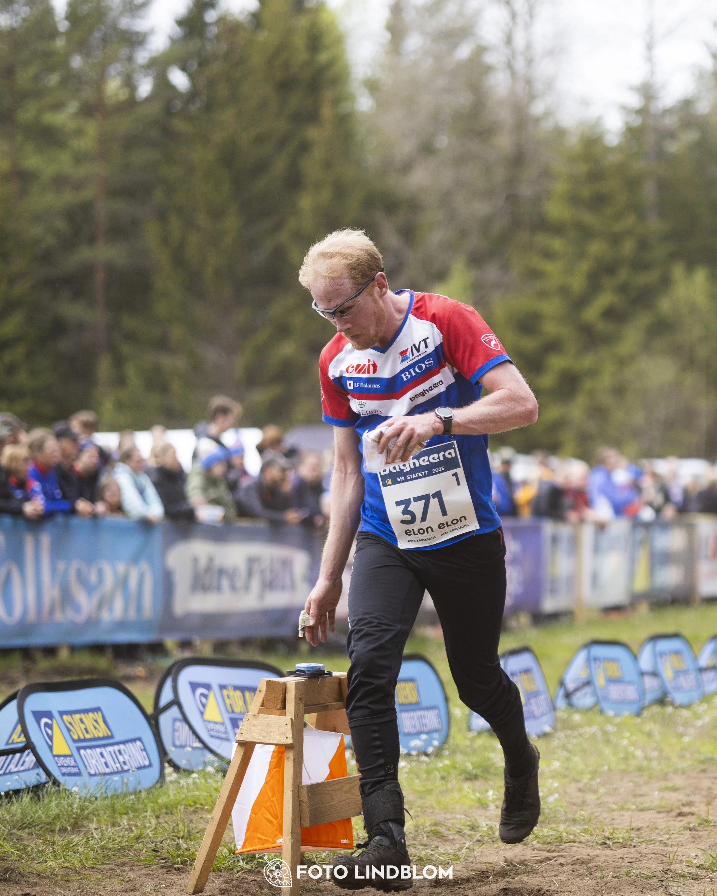 A picture from the Swedish national championship in relay orienteering