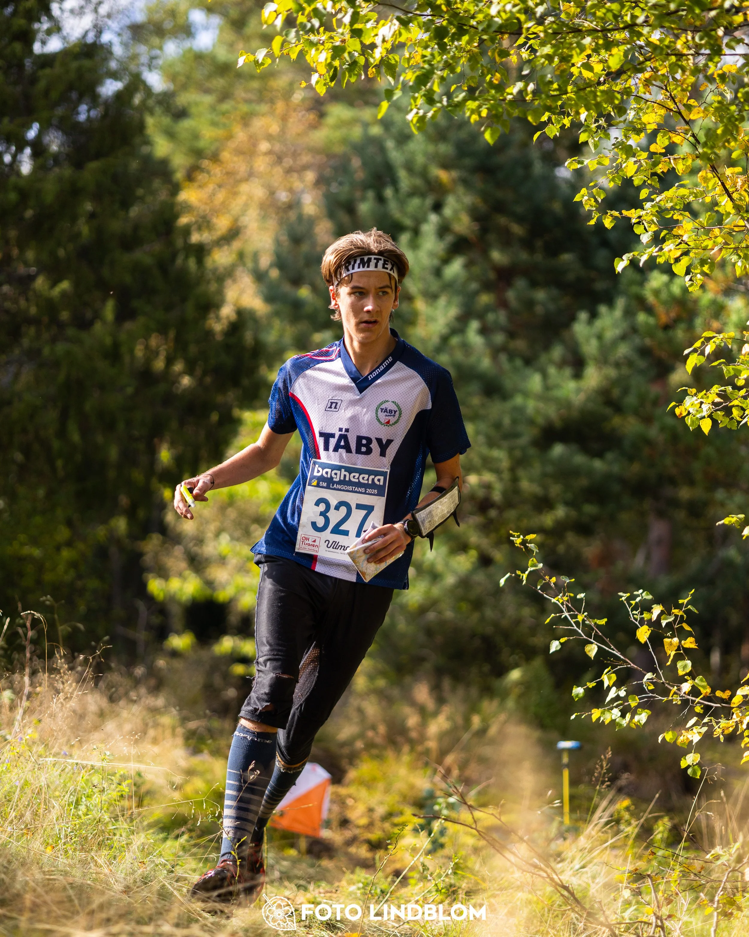 A picture from the Swedish national championship in long distance orienteering and Swedish league race taken by Foto Lindblom