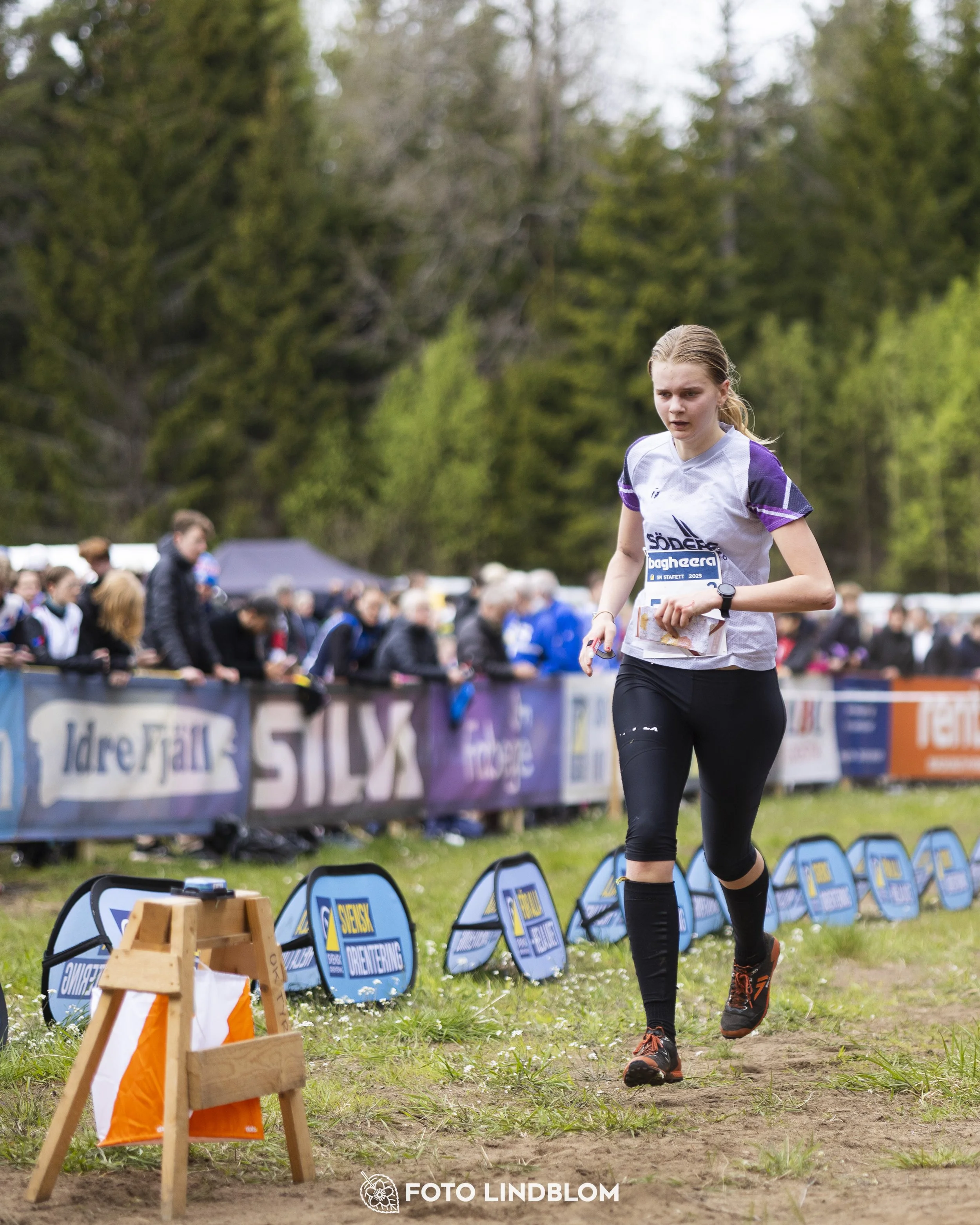 A picture from the Swedish national championship in relay orienteering