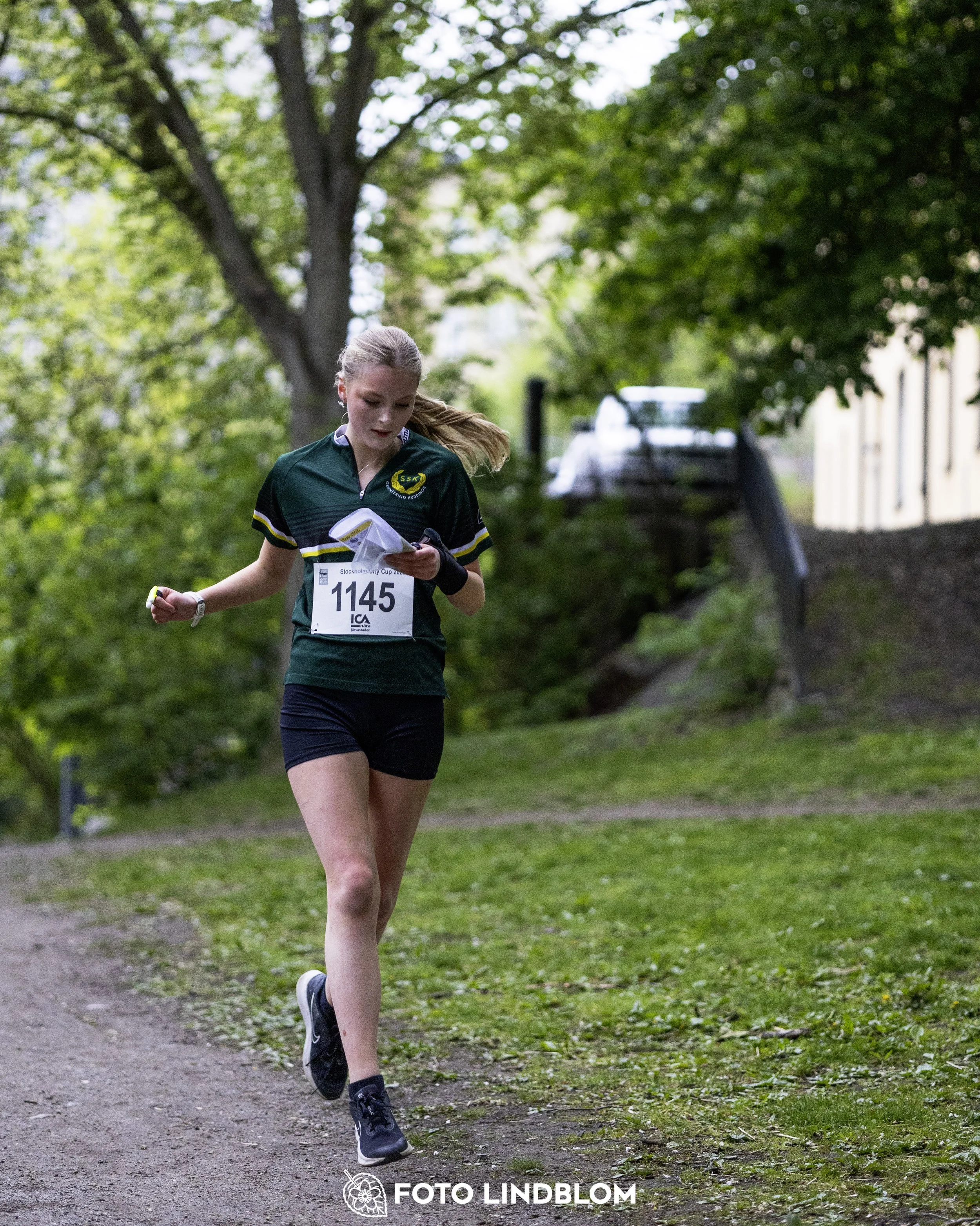 A picture from the secund stage of the Stockholm City Cup sprint orienteering competition
