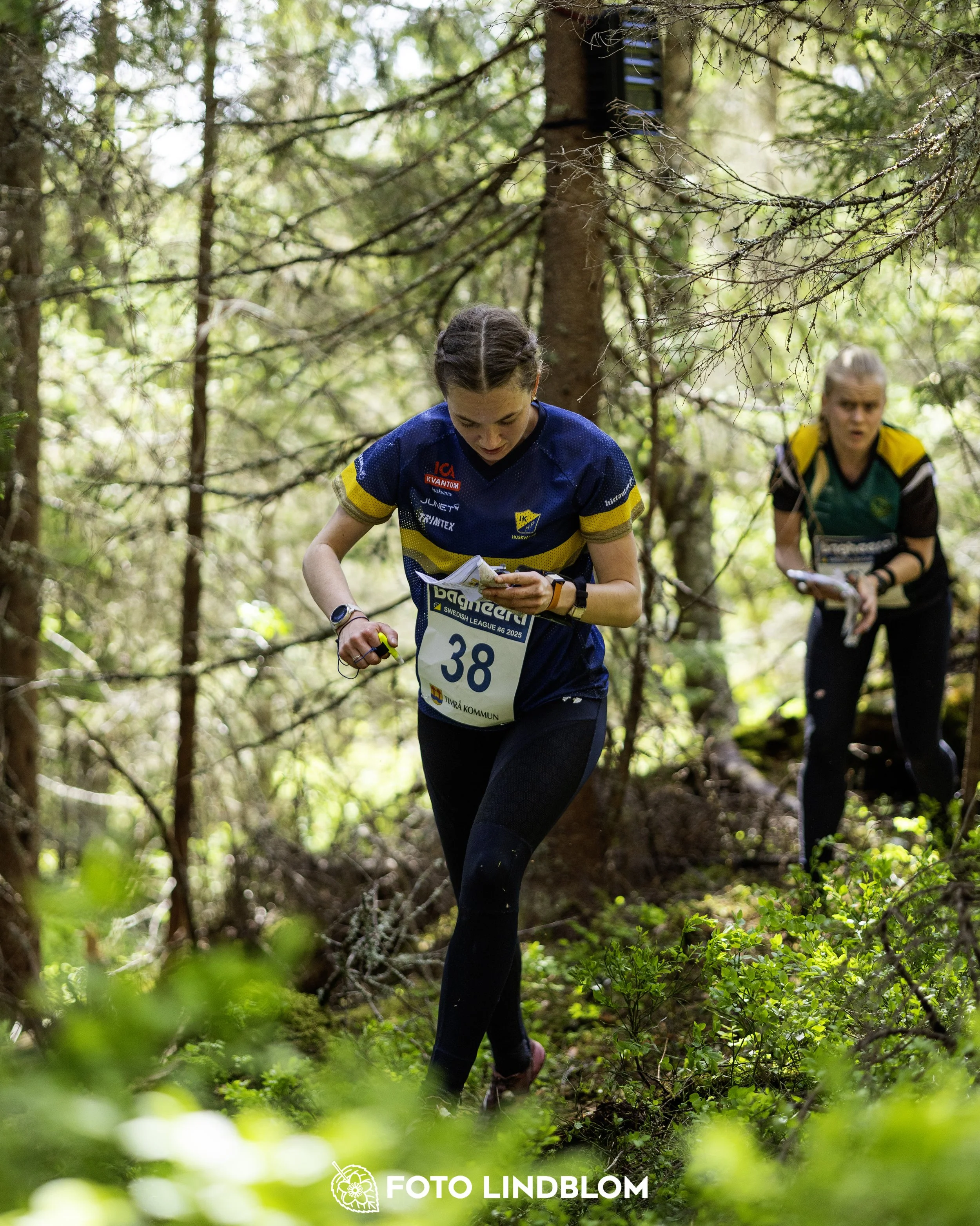 A picture from the seventh stage of the Swedish League orienteering competition