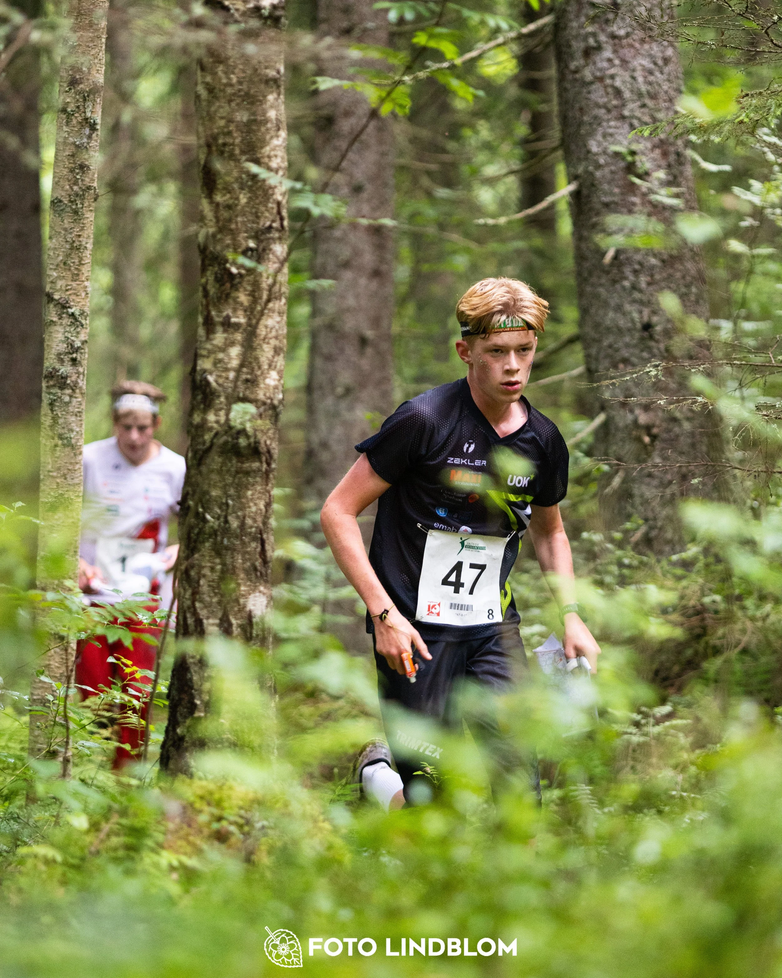 A picture from the youth 10 mila orienteering competition taken by Foto Lindblom