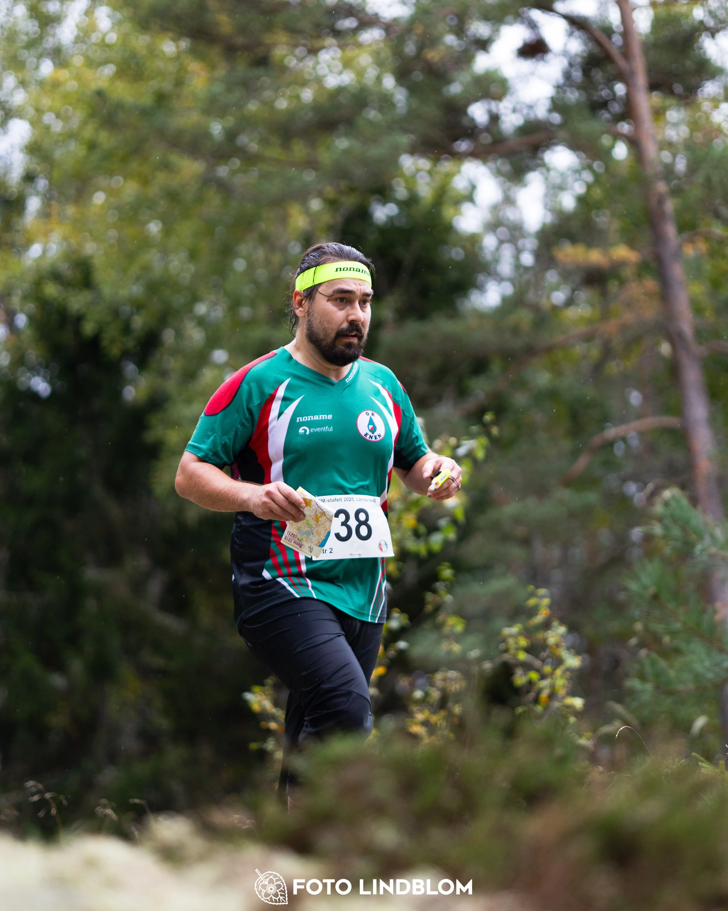 A picture from the Stockholm district championship in relay orienteering taken by Foto Lindblom