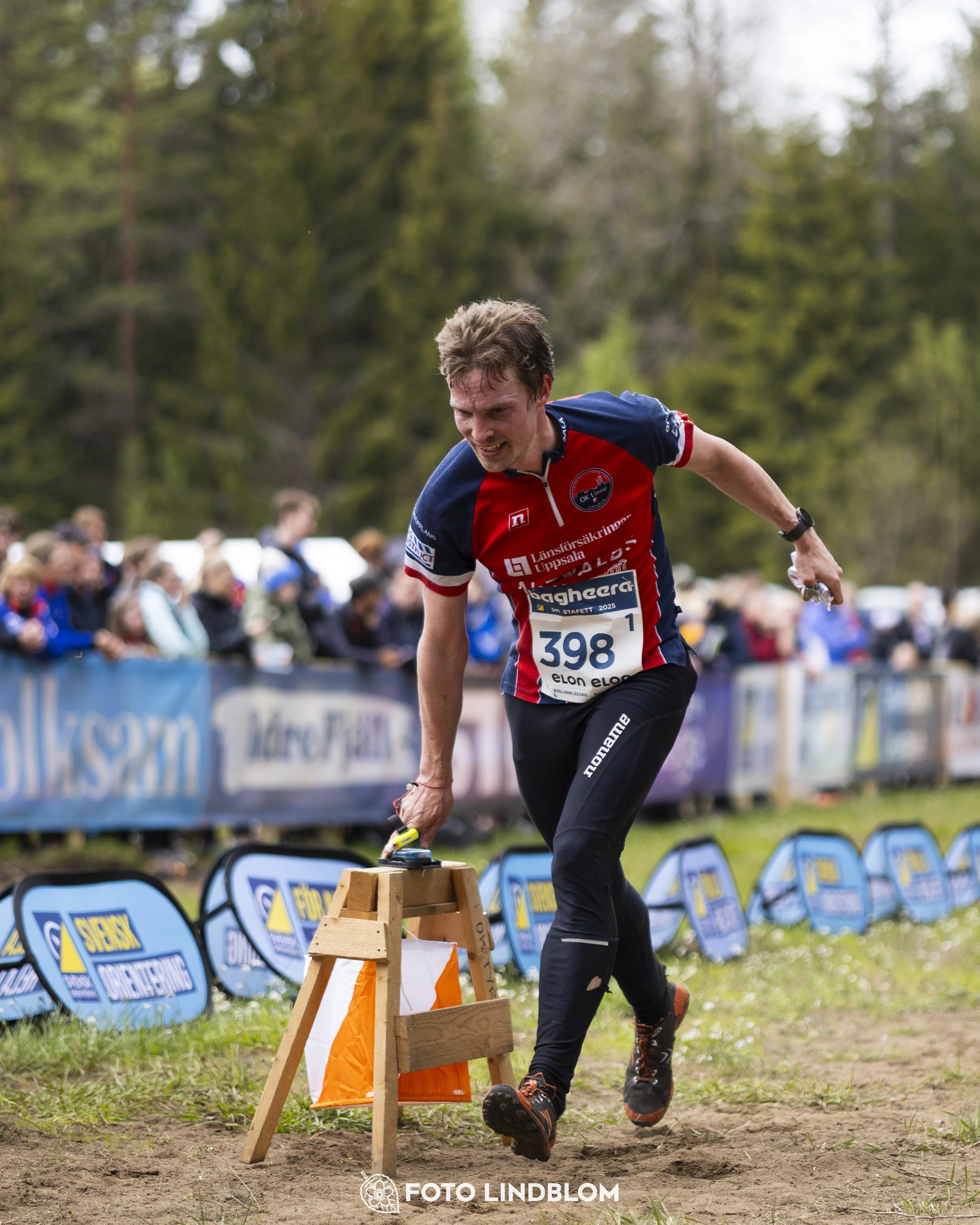 A picture from the Swedish national championship in relay orienteering