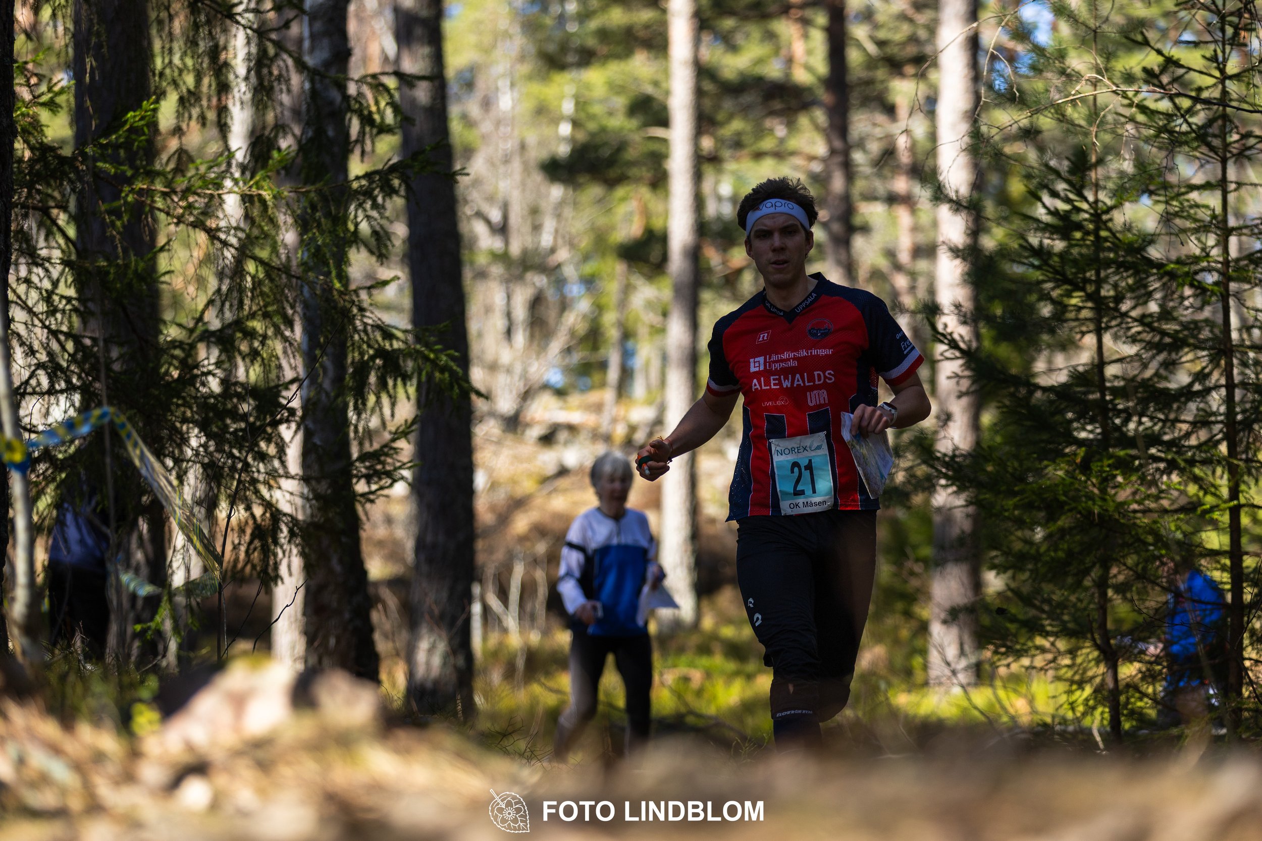 A photo from the 2026 Måsenstafetten orienteering relay in Sweden, captured by Foto Lindblom.