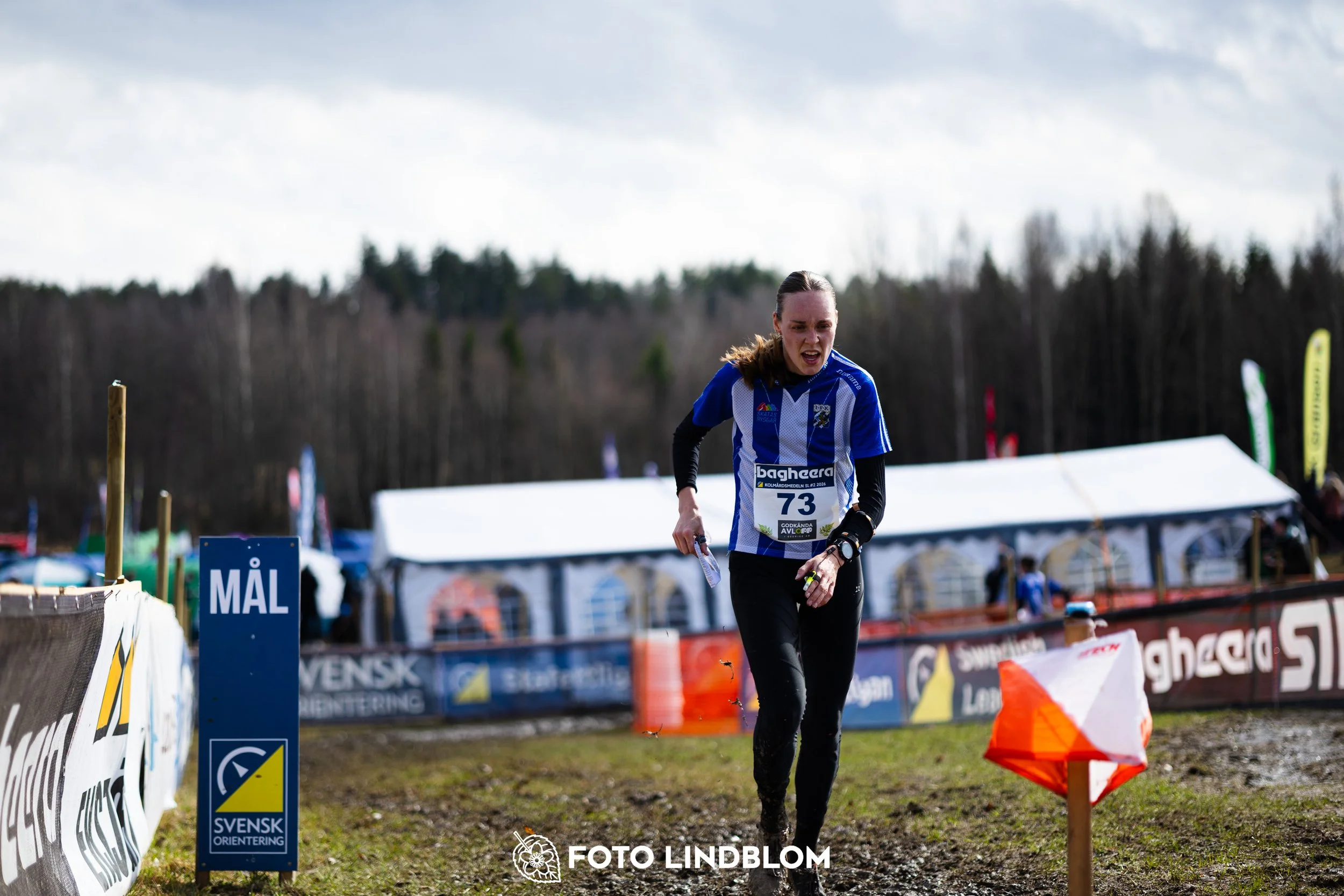 A photo from a middle distance orienteering event in Kolmården during the Swedish League 2026, captured by Foto Lindblom.