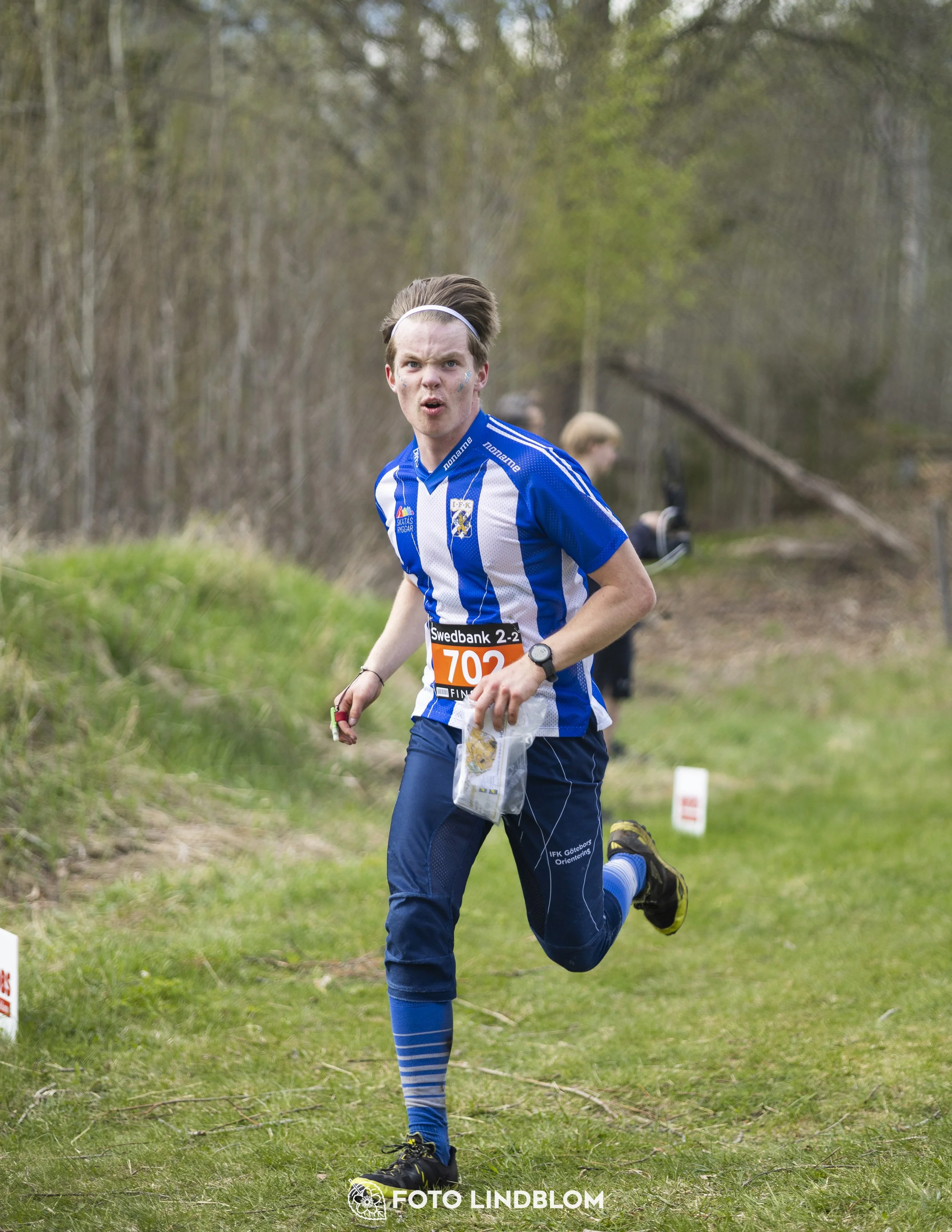 A picture from the youth relay at 10-Mila orienteering competition
