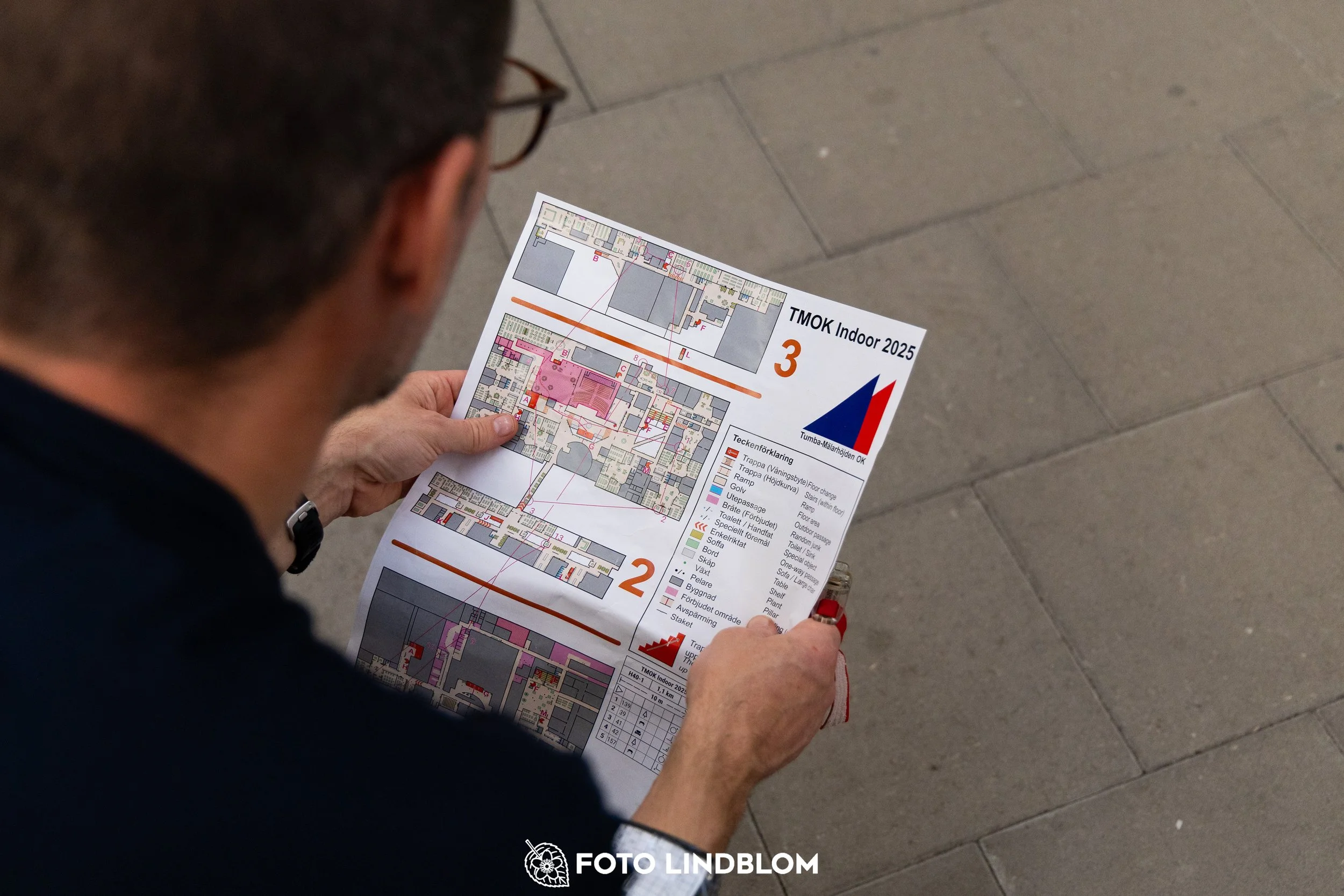 A picture from the indoor orienteering event TMOK Indoor taken by Foto Lindblom