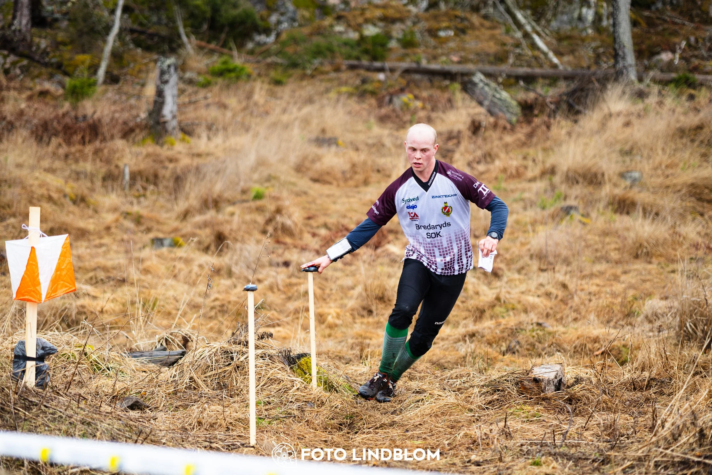A photo from an orienteering race in Kolmården during the Swedish League spring season 2026, captured by Foto Lindblom.