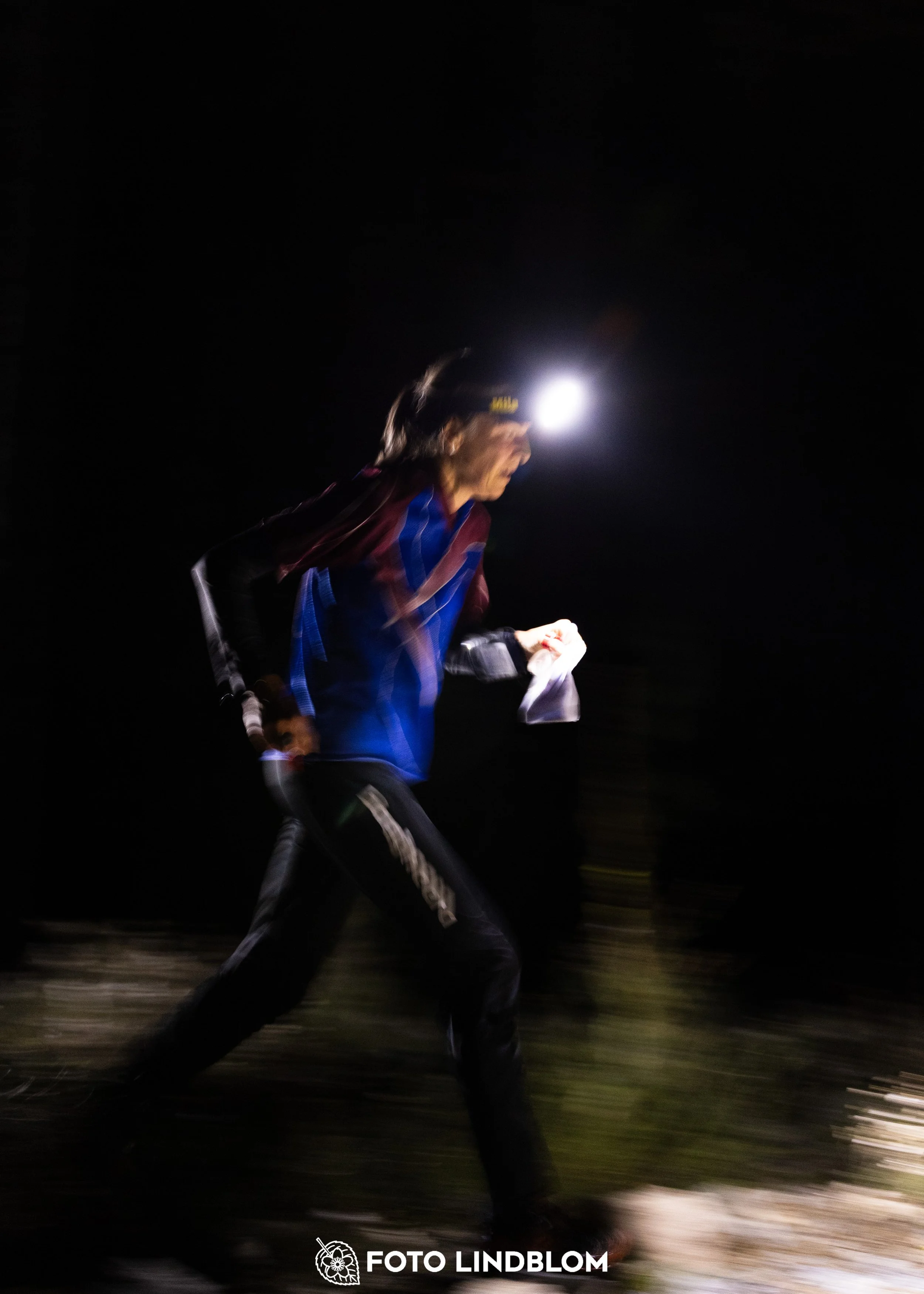 A picture from the Stockholm district championship in night orienteering taken by Foto Lindblom